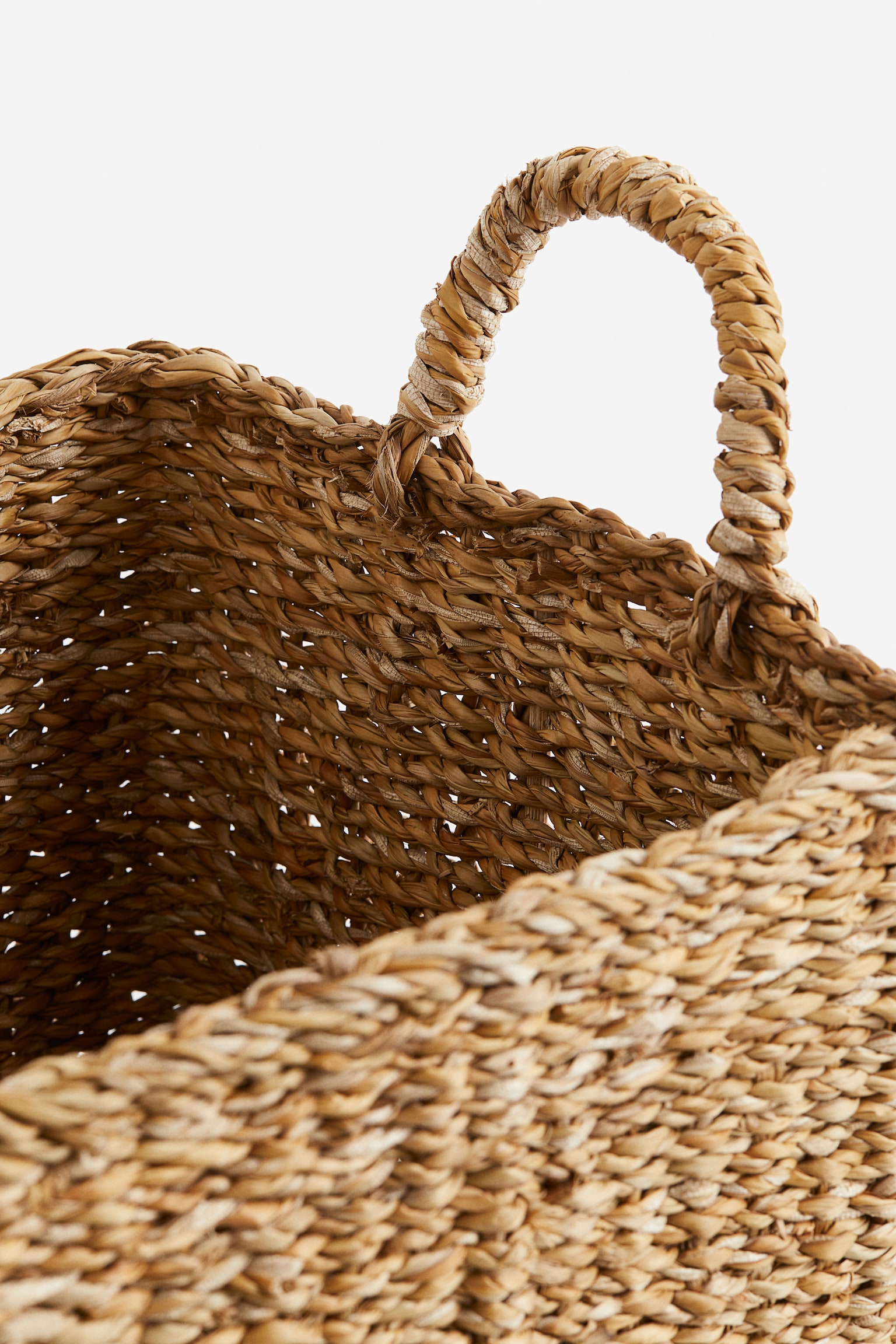 Braided storage basket - Beige - 2