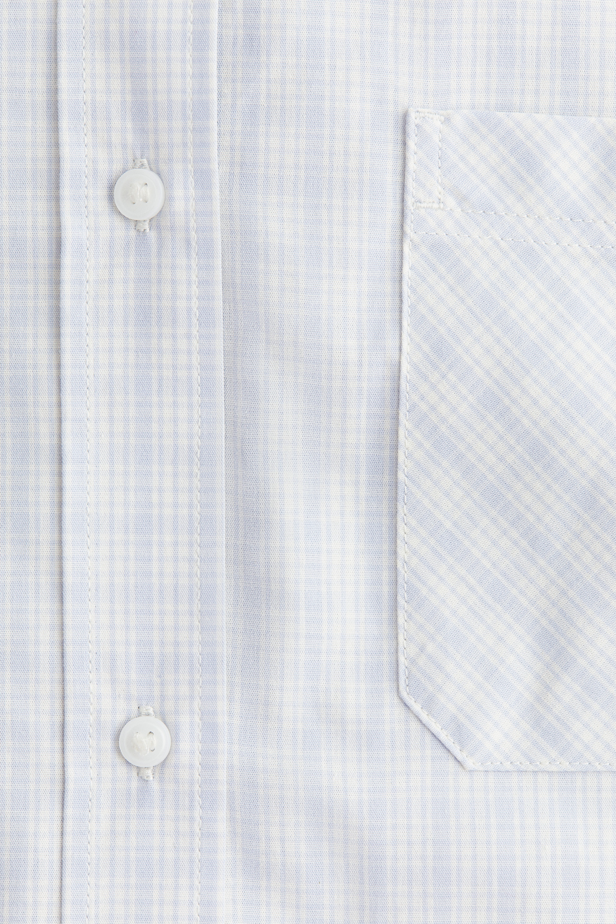 Cropped cotton shirt
