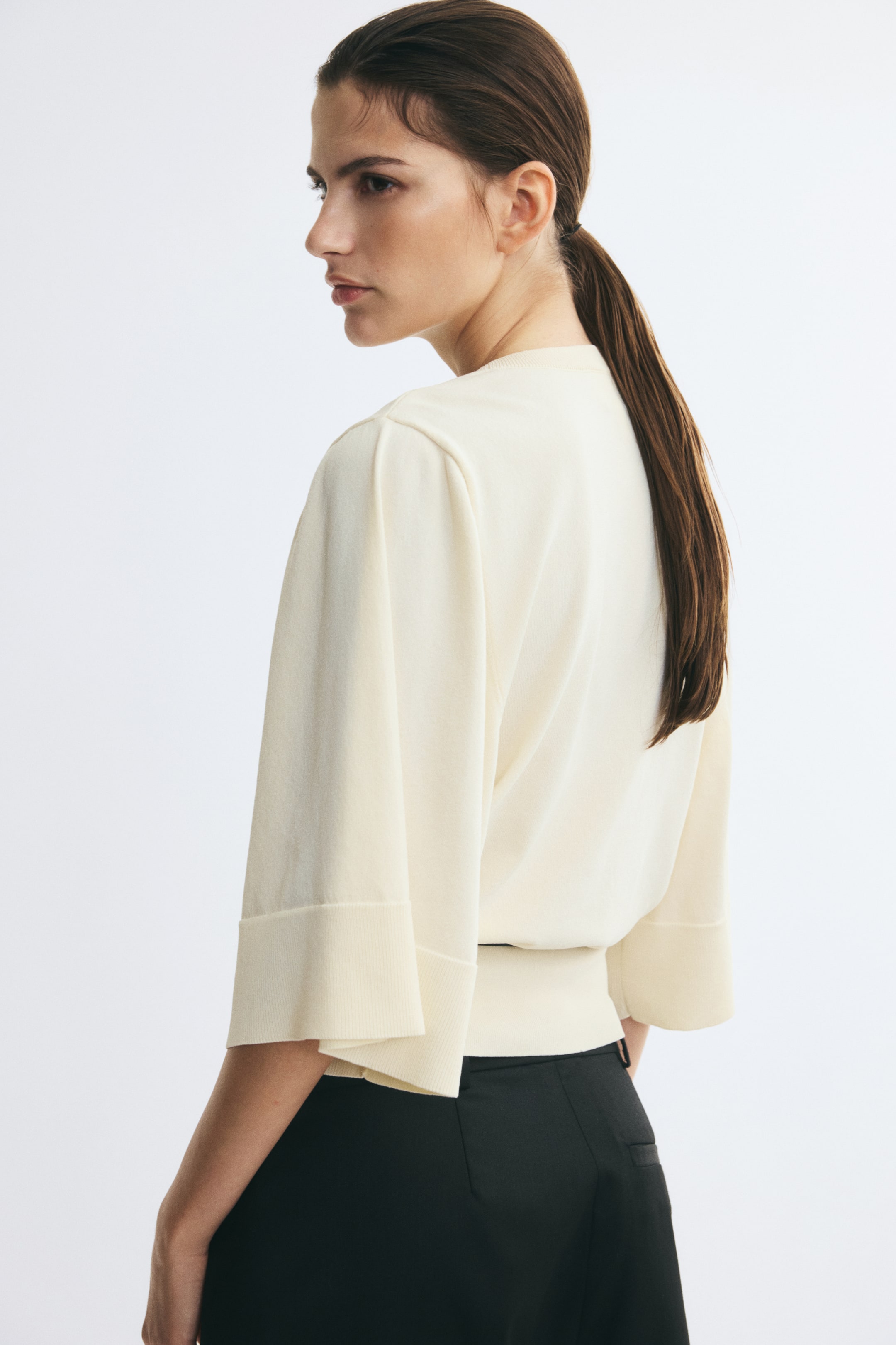 Belted Knit Top