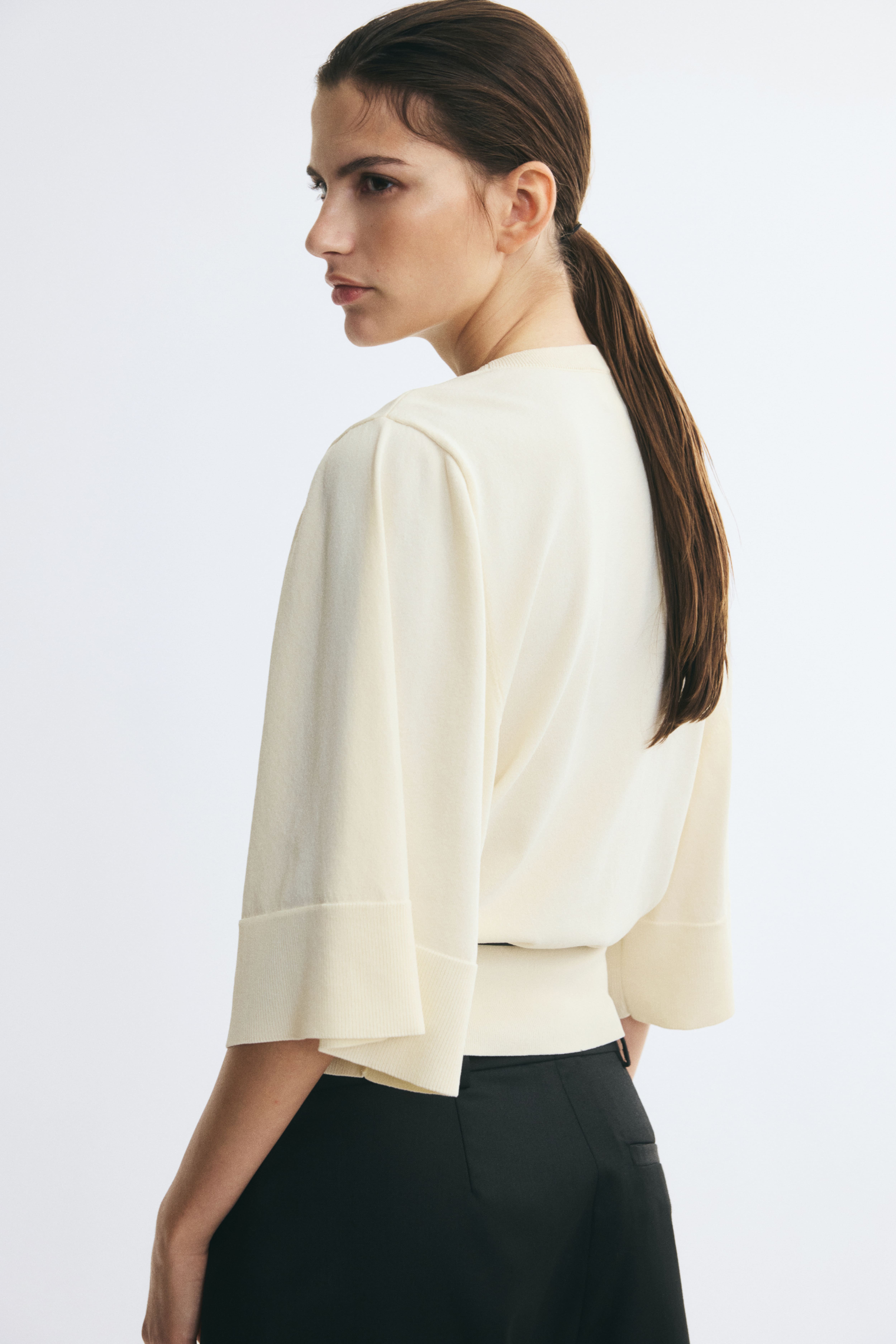 Belted Knit Top