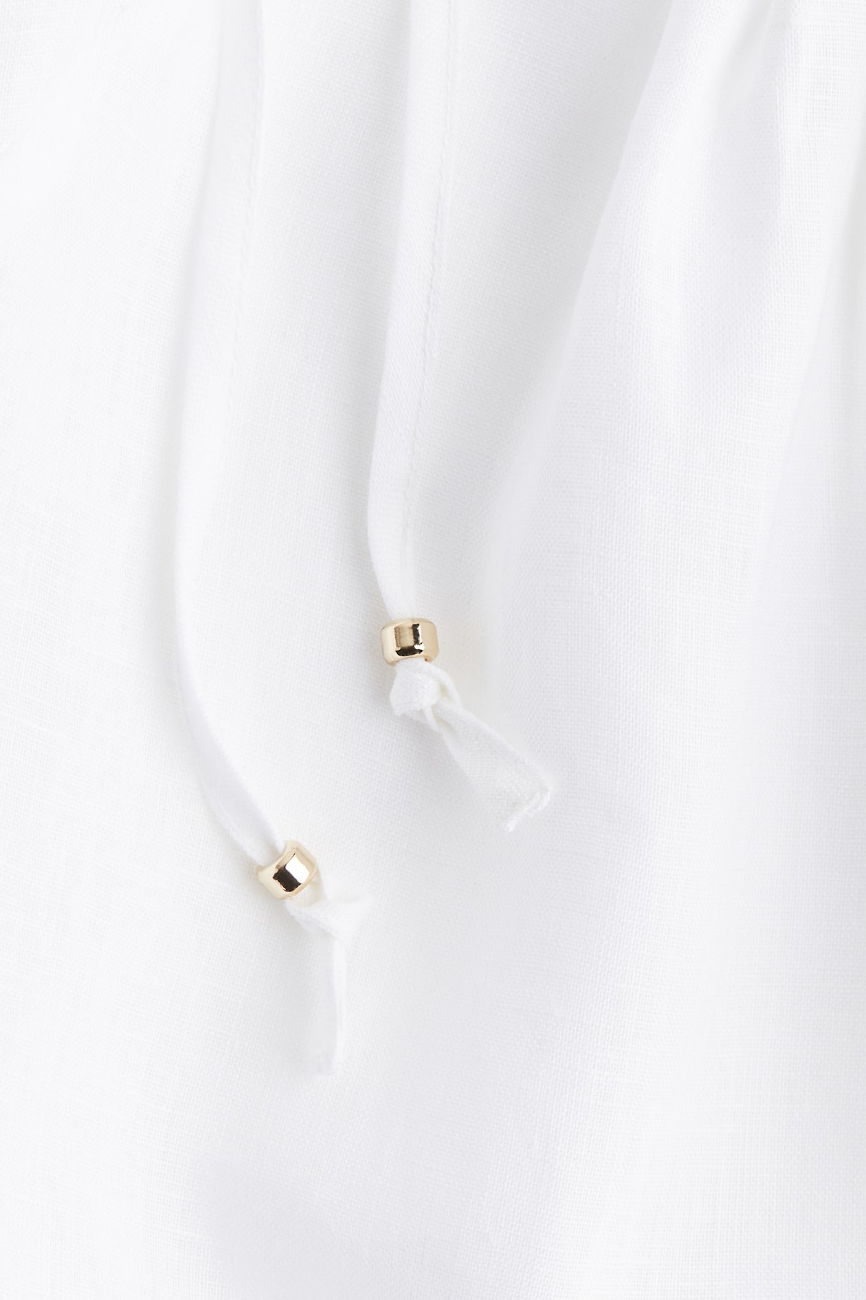 Linen Top with Tie Shoulder Straps - image 2