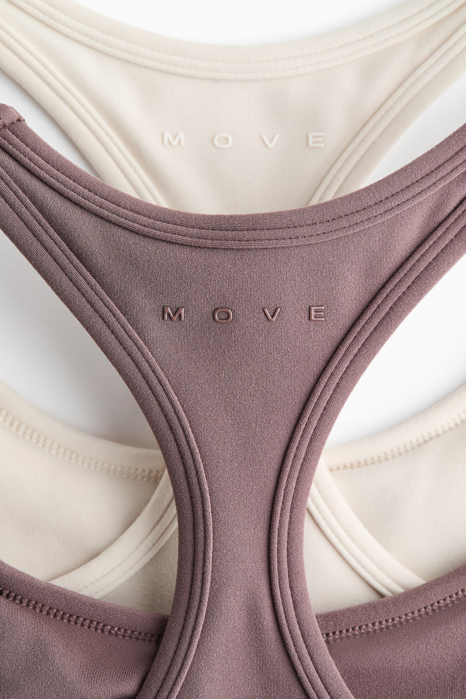 Medium Support Sports bra with SoftMove™ - Light dusty purple/Cream - 2