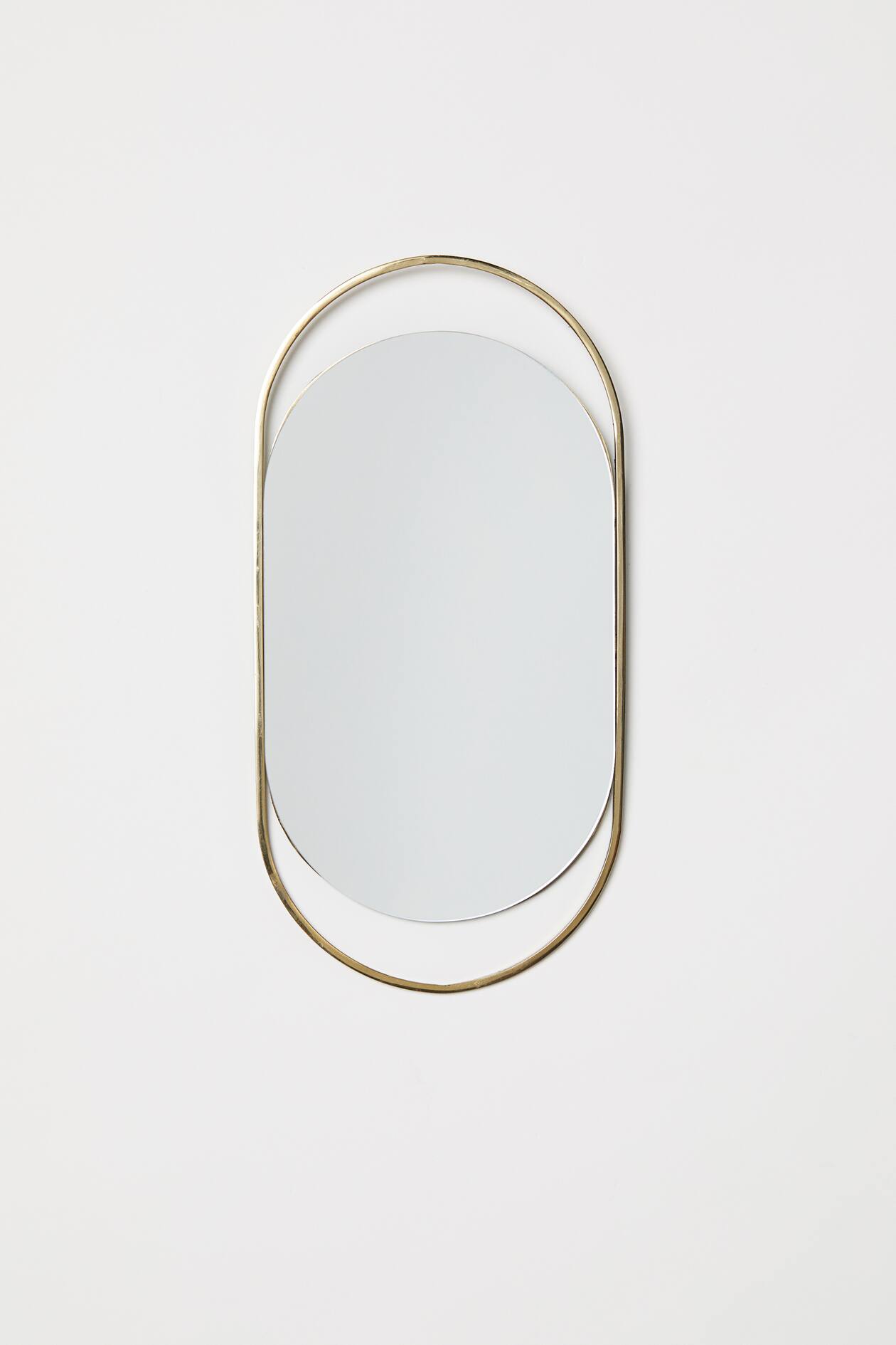 Oval mirror - Gold-coloured - Home All | H&M GB