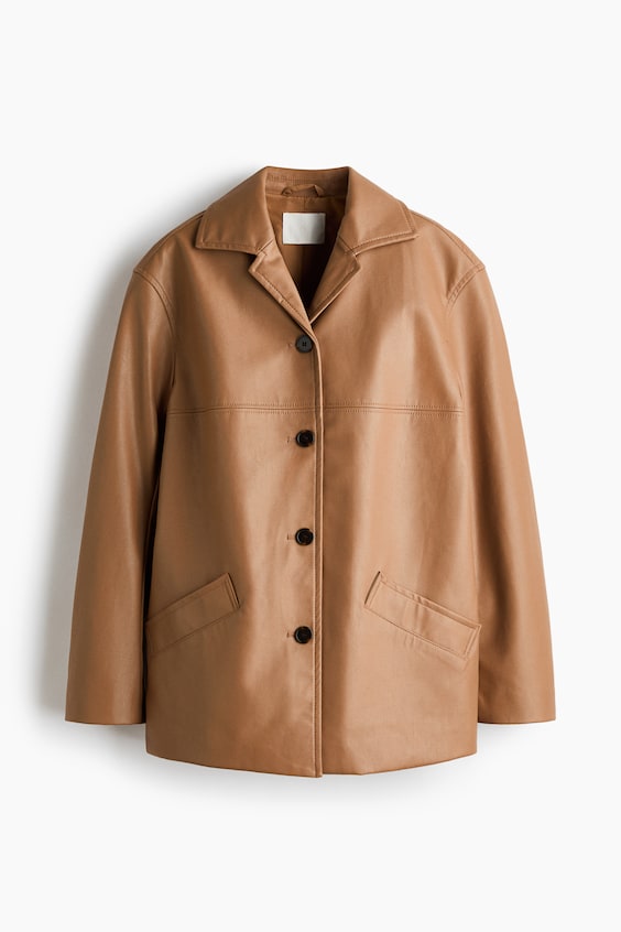 Женские куртки H&M Coated Jacket