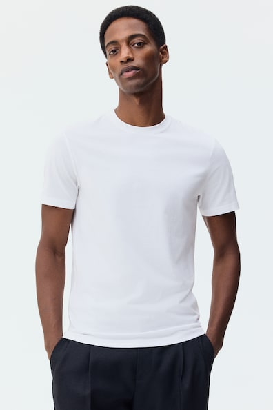 スリムフィット ピマコットンTシャツ