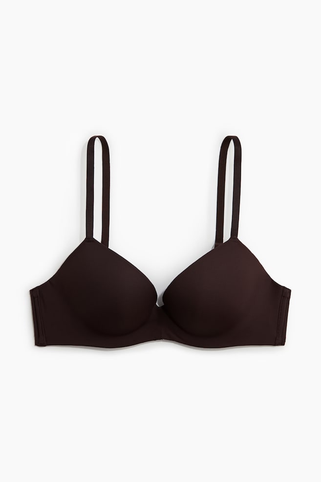 Microfibre push-up bra - Brown/Black/White/Beige/Light beige/Powder pink - 1