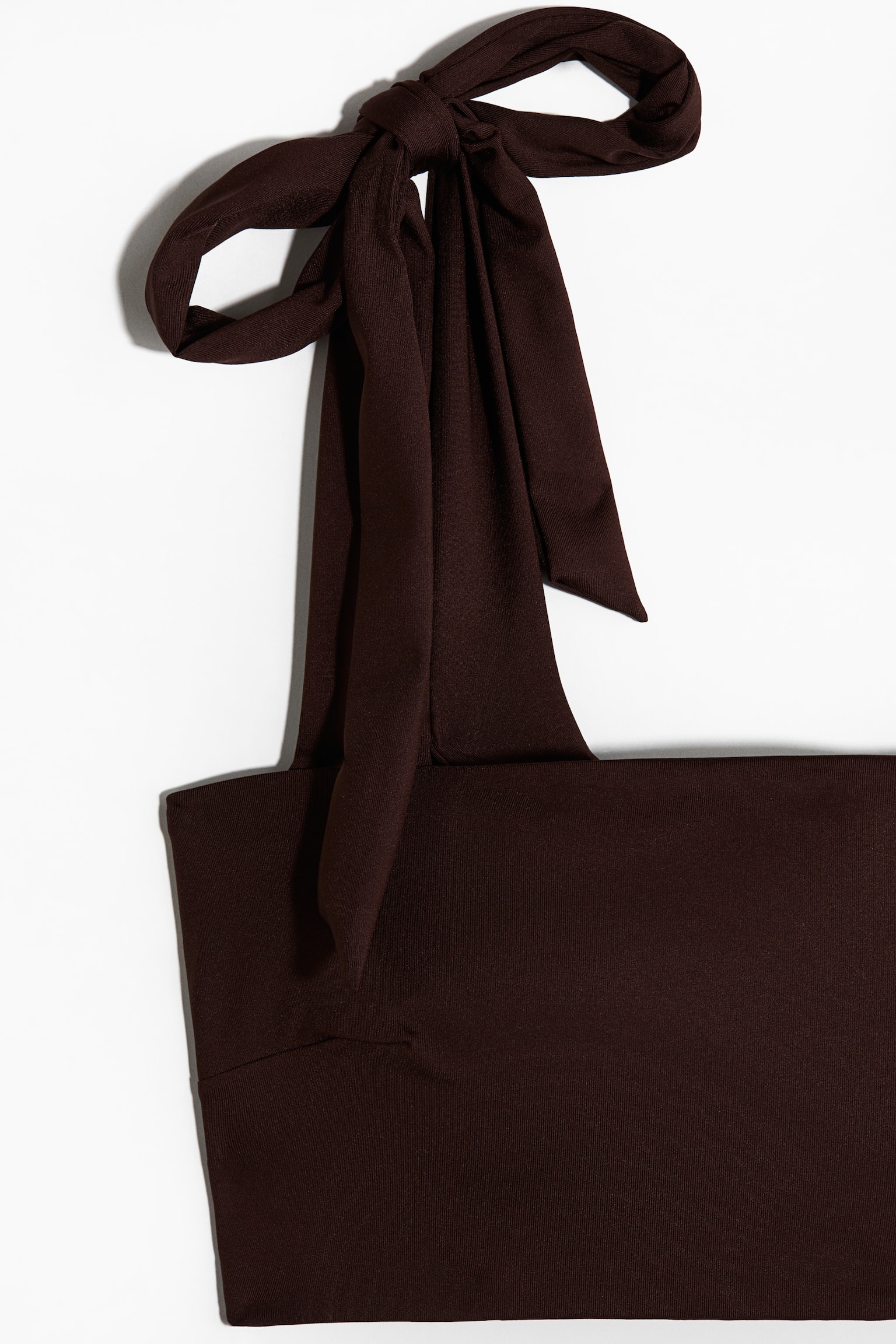 Áo bikini có đệm buộc dây trên đầu - Màu nâu đậm - 4