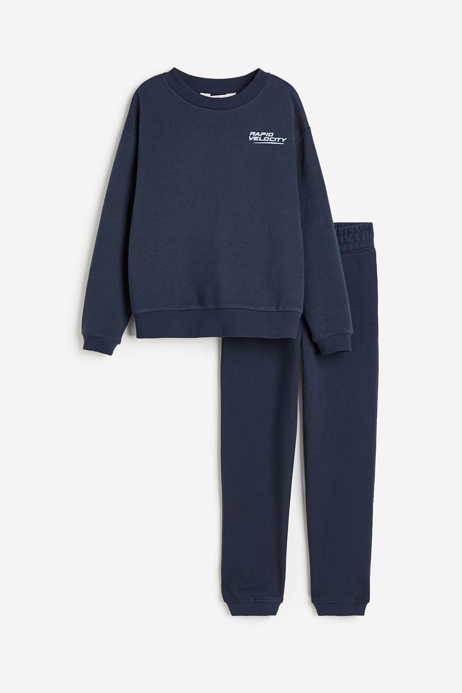 2-piece sweatshirt set - Navy blue - 1