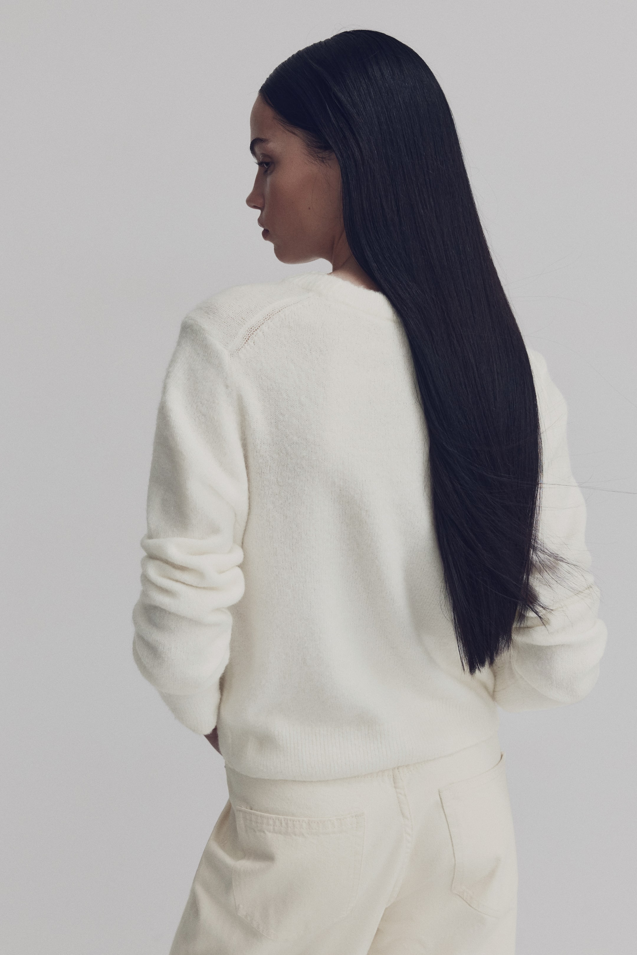 Agrandir l'image: Pull avec application - Blanc/Love - FEMME | H&M BE 4