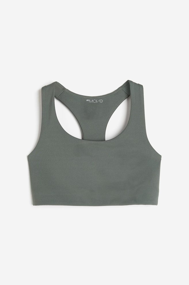 DryMove™ Medium Support Sports bra - Dark khaki green/Black/White/Pink/dc - 2