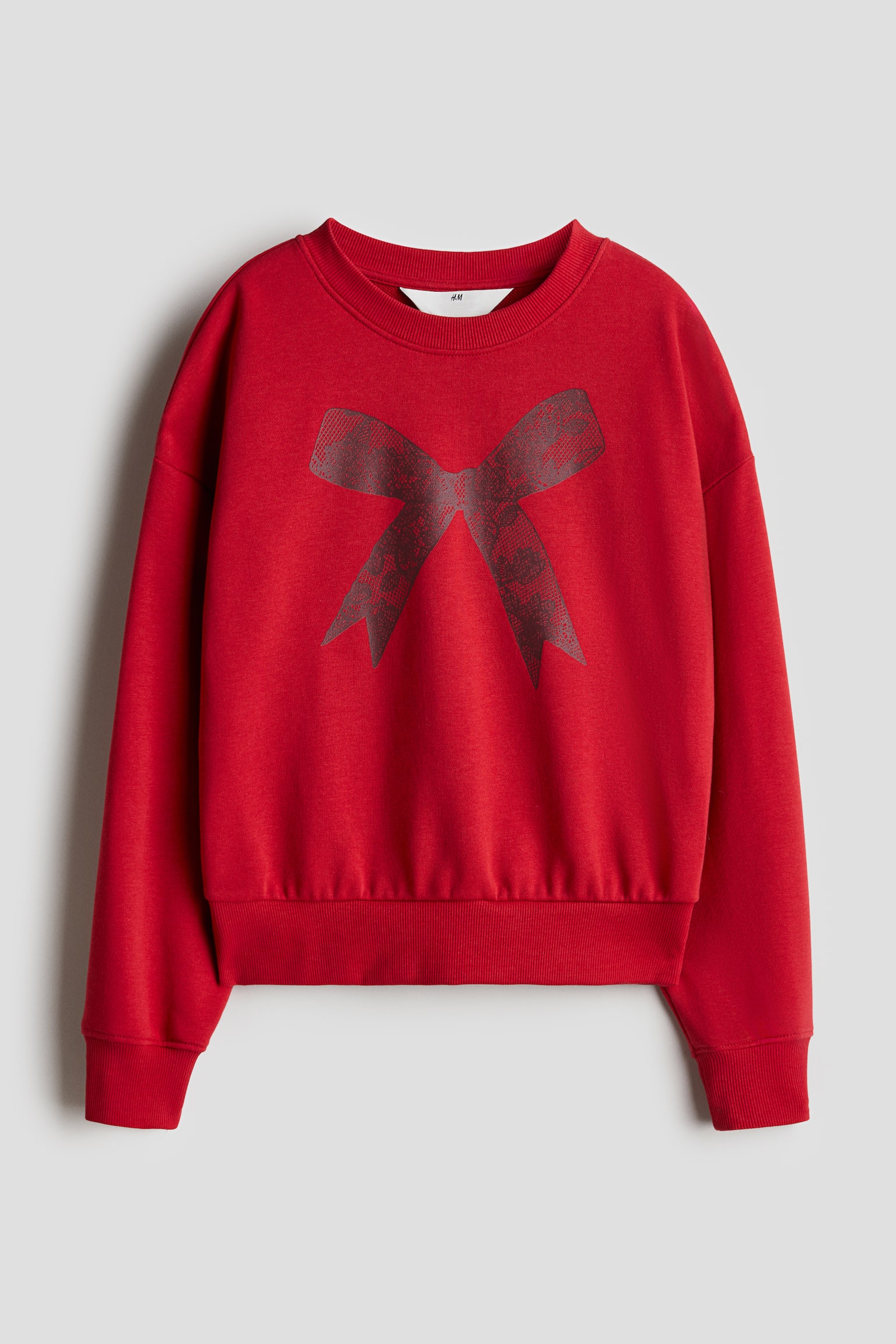 Motif-detail sweatshirt - Red/Bow/Dark grey/Disco ball/Light grey/Bow - 1