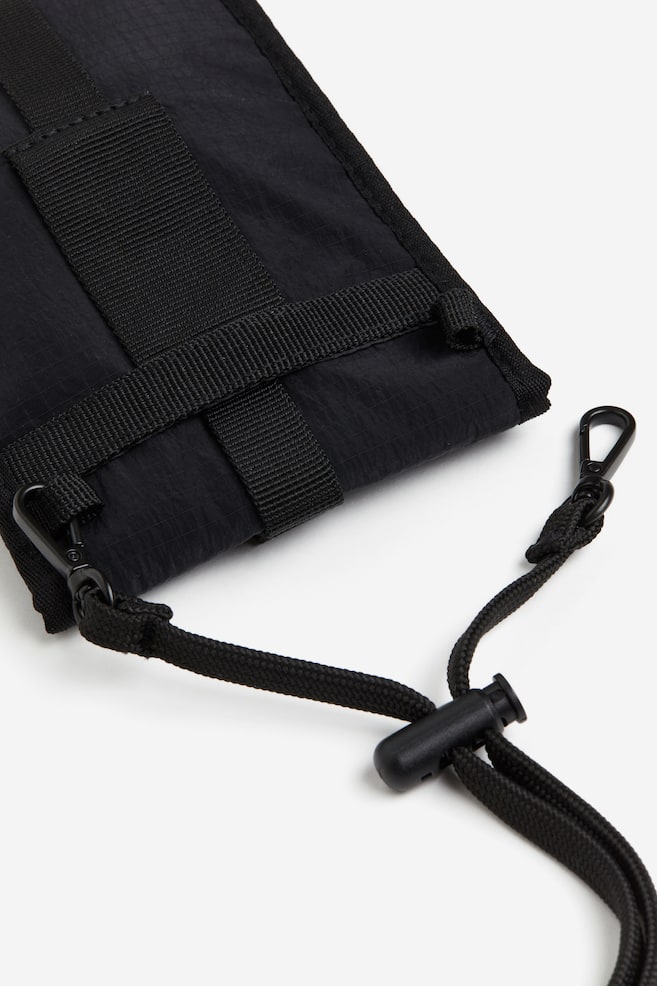 Neck-strap bag - Black/Silver-coloured - 4