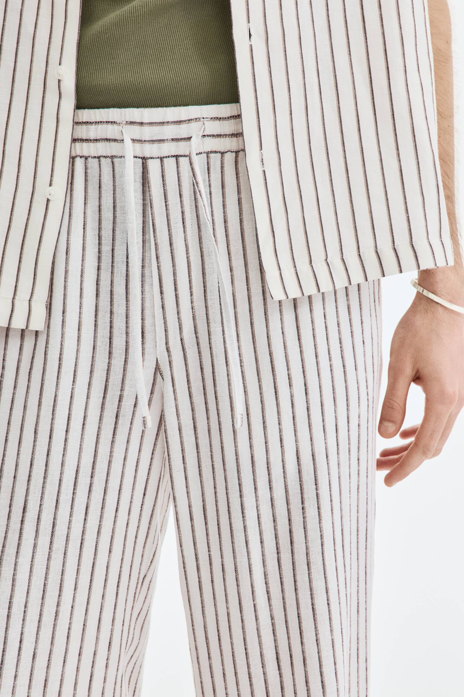 Relaxed Fit Linen-blend trousers - 3
