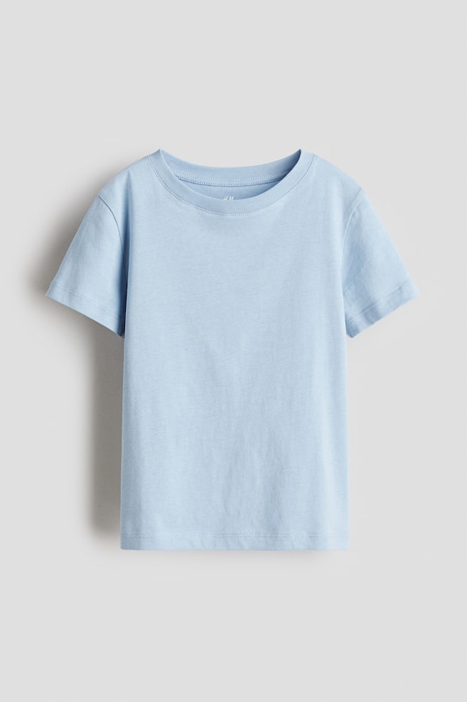 Cotton jersey T-shirt - Light blue - 1