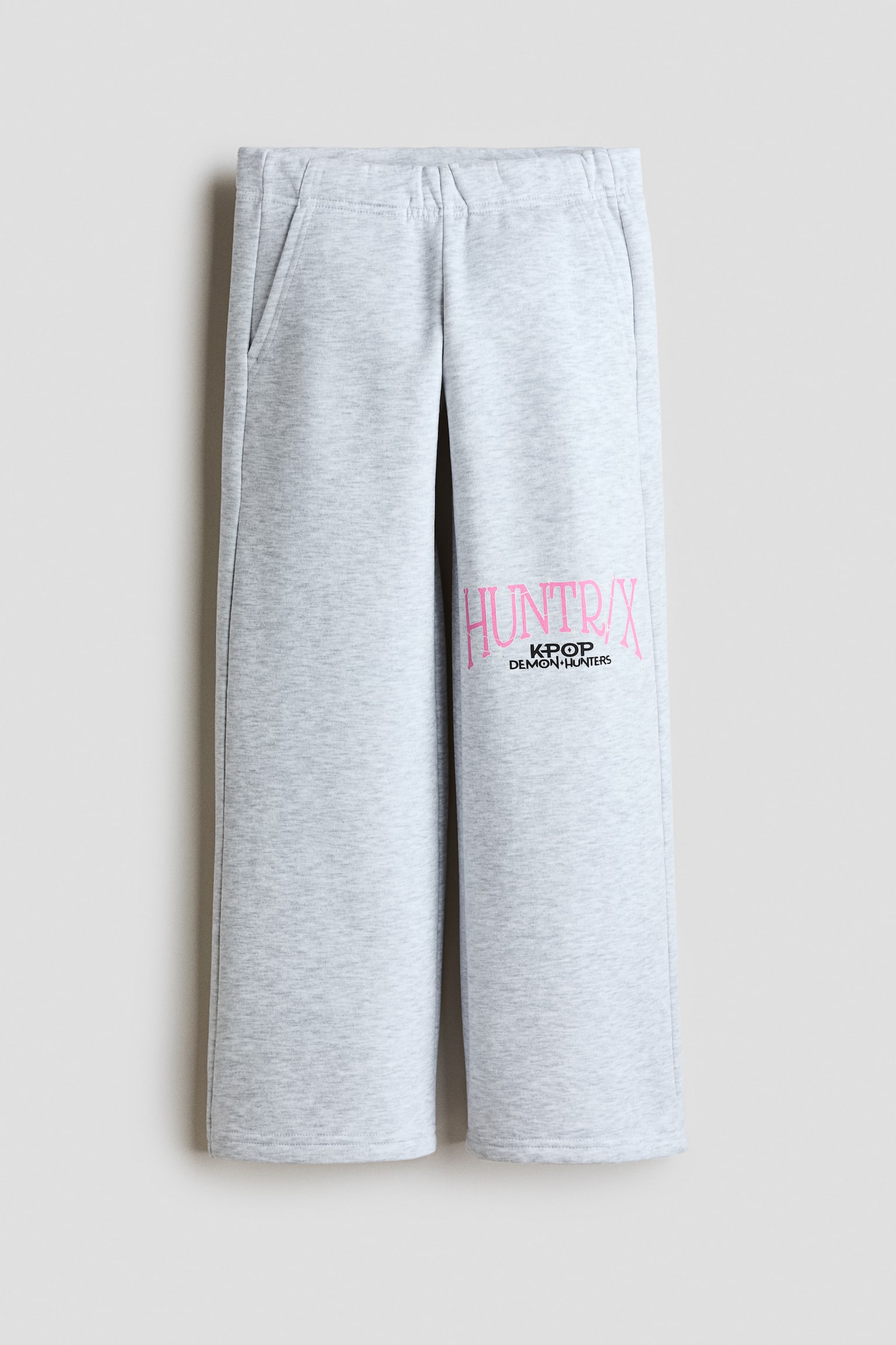 Joggpants aus Sweatstoff mit Motivprints - Light grey/KPop Demon Hunters/Hellgraumeliert/Snoopy - 1