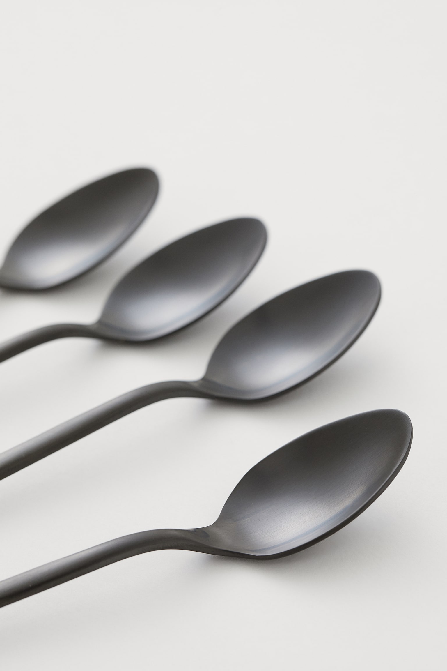 4-pack teaspoons - Black/Matt/Gold-coloured/Matt/Gold-coloured/Polished/Silver-coloured/Matt - 5