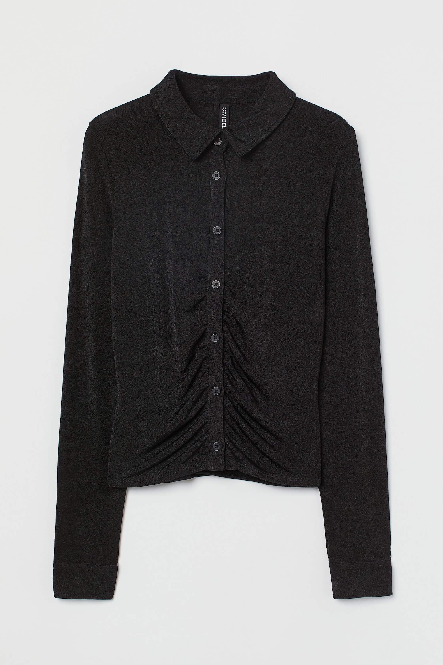 Leichte Jerseybluse - Schwarz