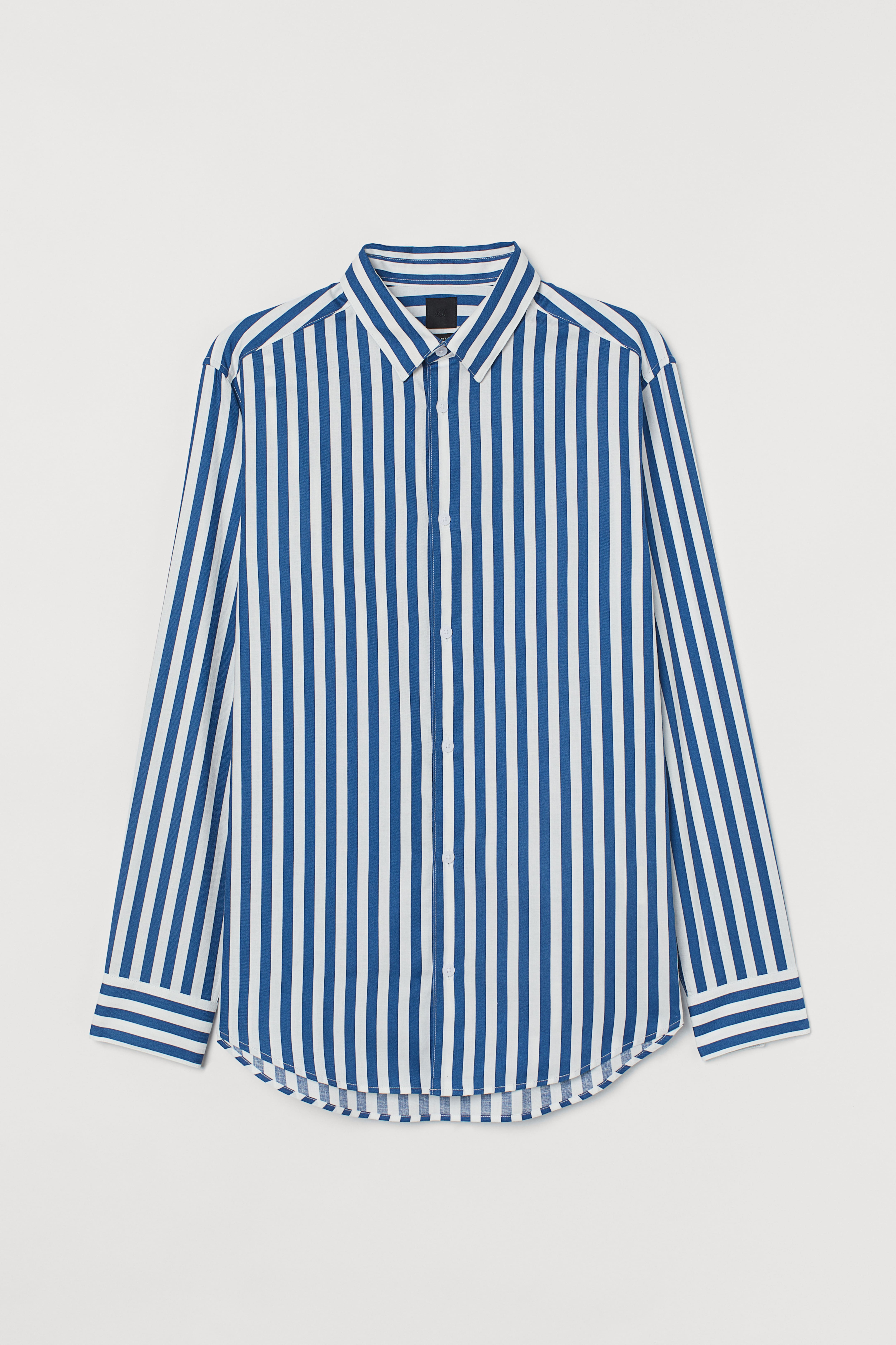 H&m striped shirt mens best sale