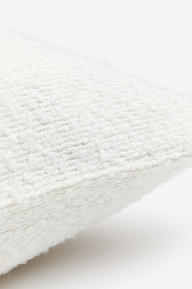 Bouclé cushion cover - White - 2