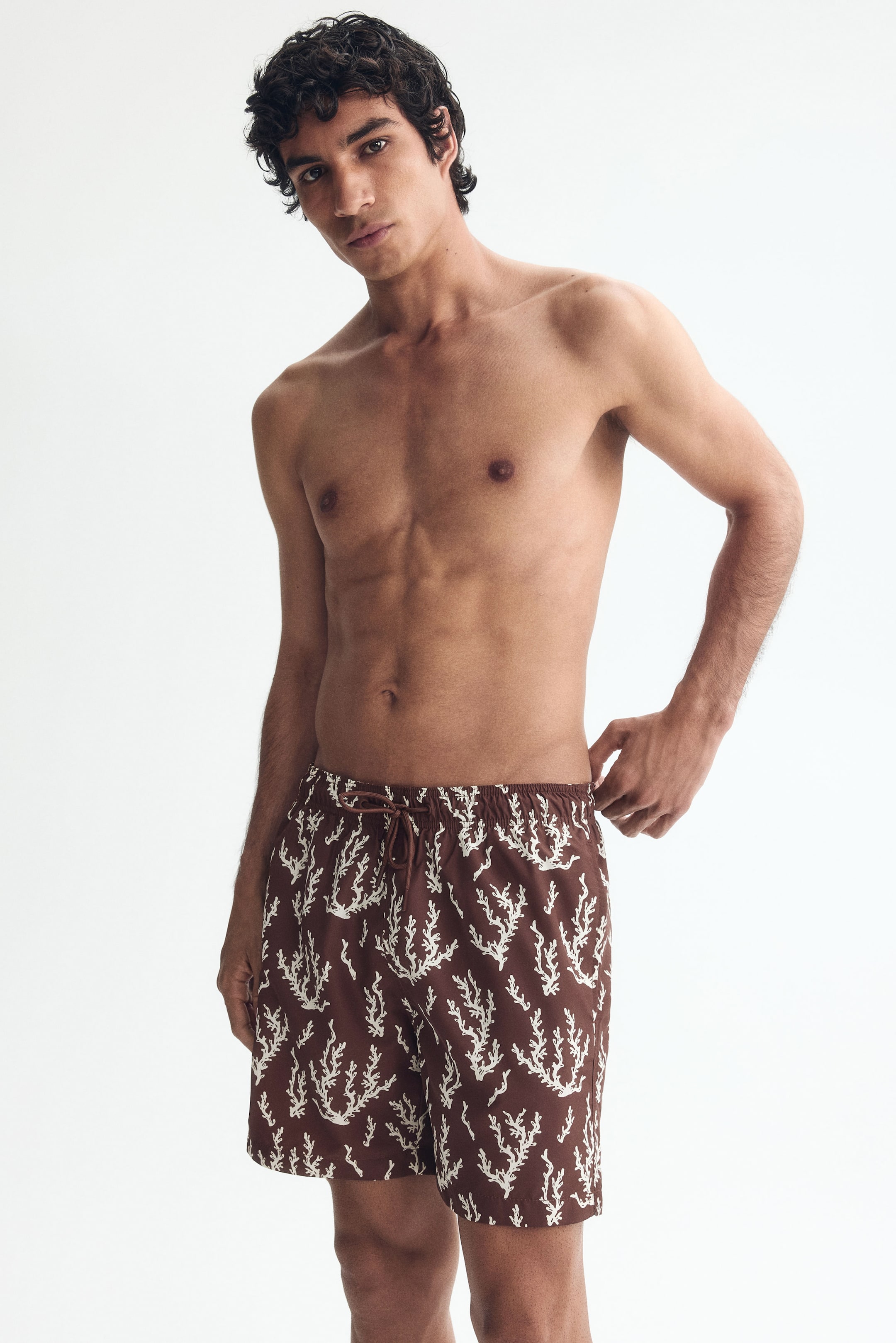 Patterned Swim Shorts