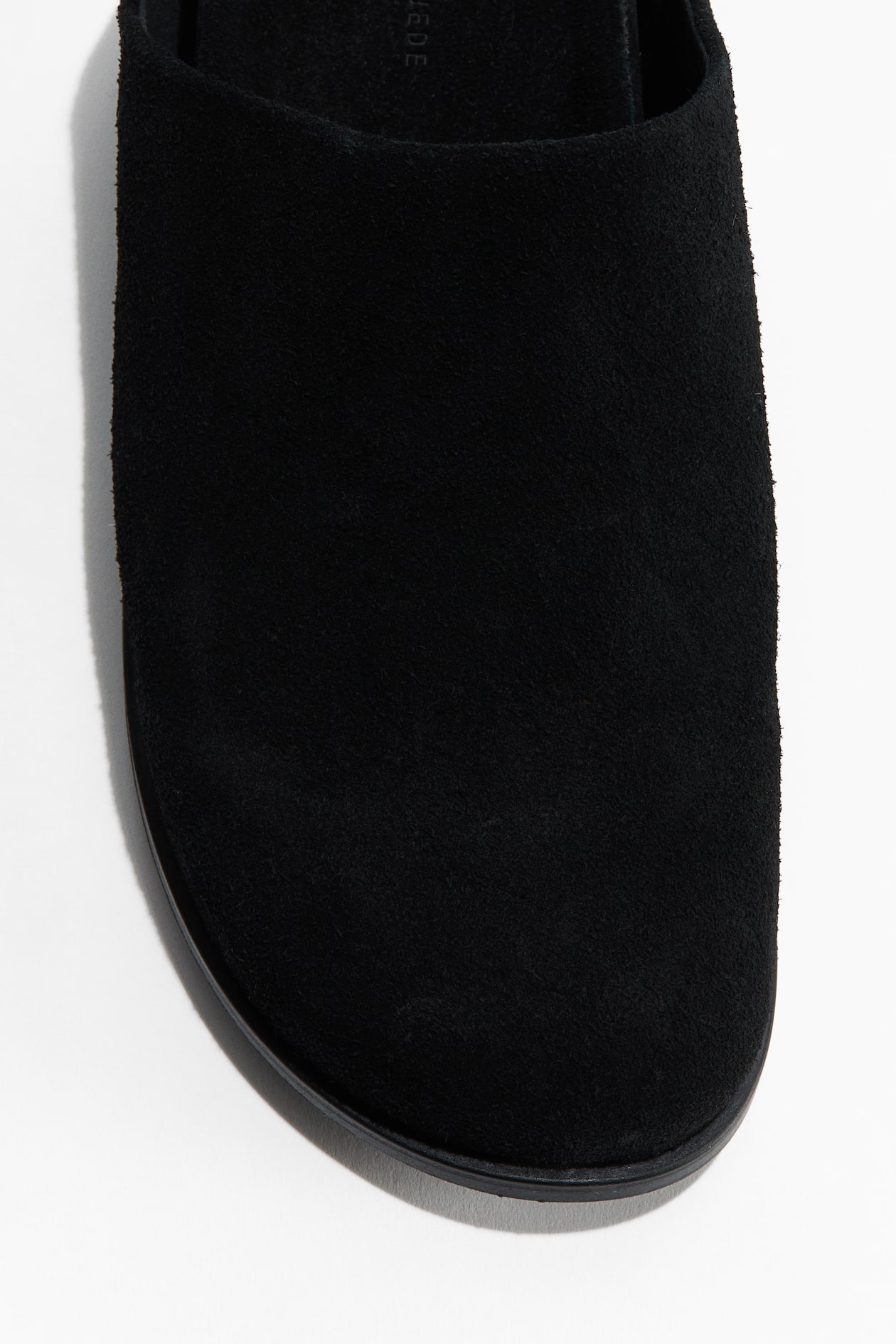 Suede Footbed Mules