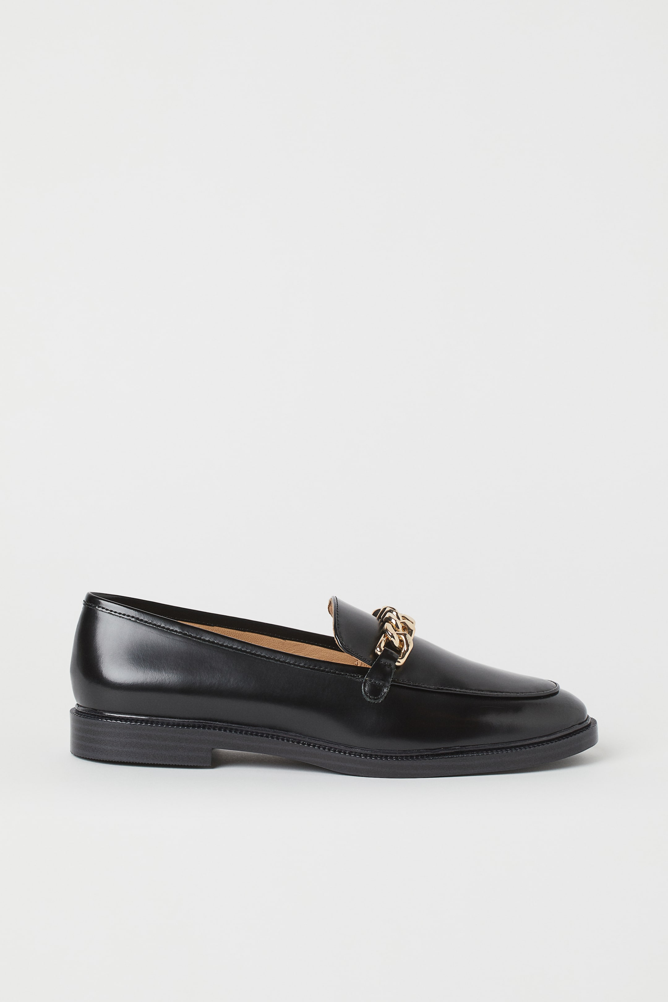 Leather loafers - Low heel - Black - Ladies | H&M GB