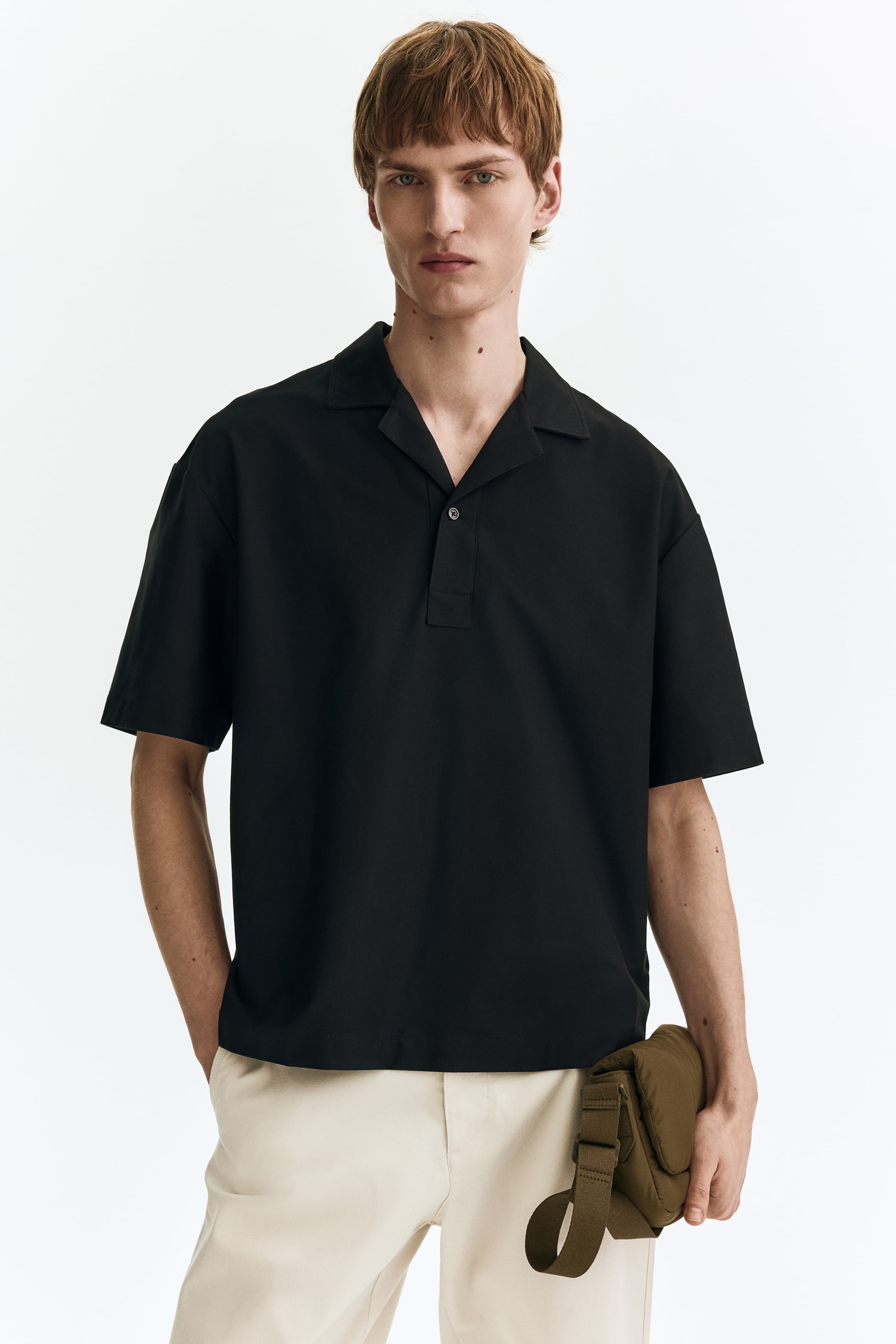 Мужские рубашки H&M Loose-Fit Polo Shirt — фото 3