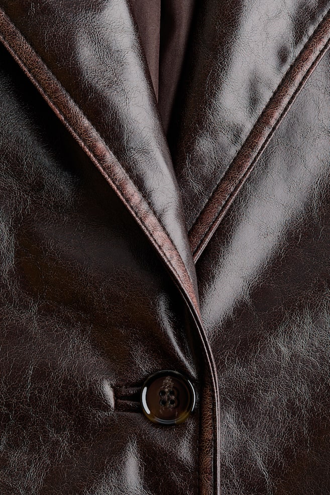 Coated coat-Dark brown - 3