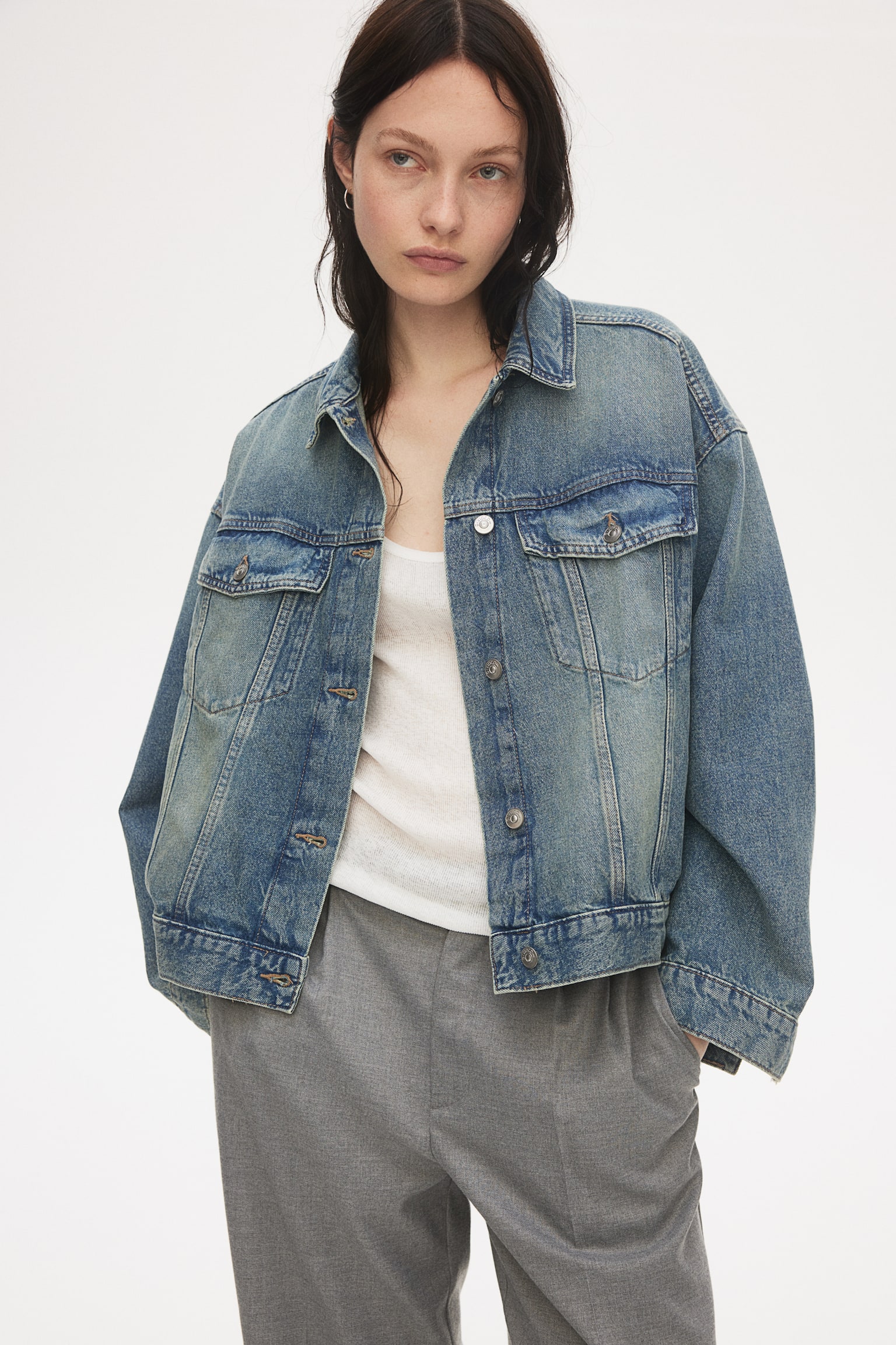 Denim jacket - Light denim blue/Pale denim blue/Light beige/Greige/Dark denim blue - 5