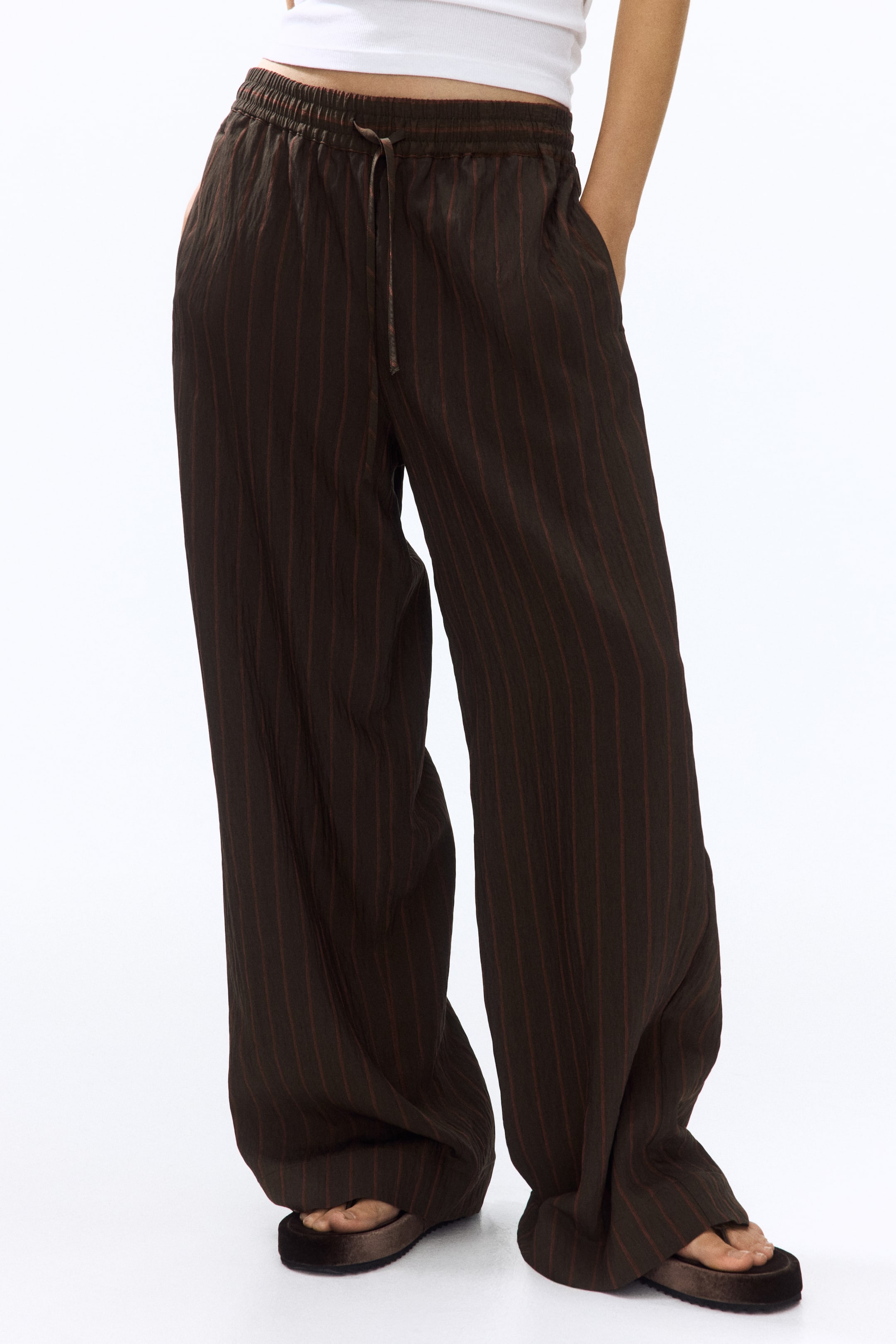 Straight-Leg Pull-On Pants
