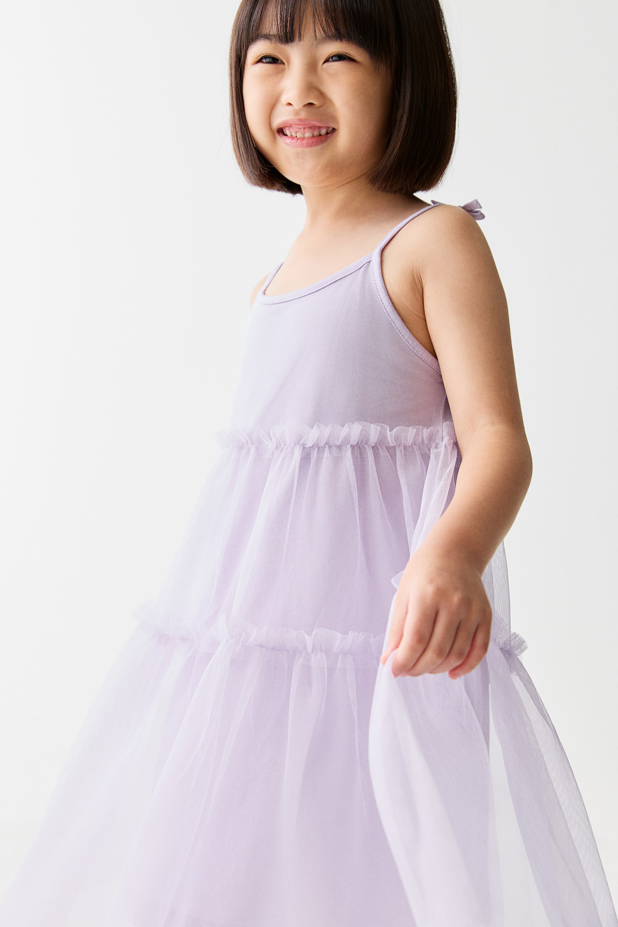 View larger image: Tulle-skirt dress - Light purple - Kids | H&M MY 1