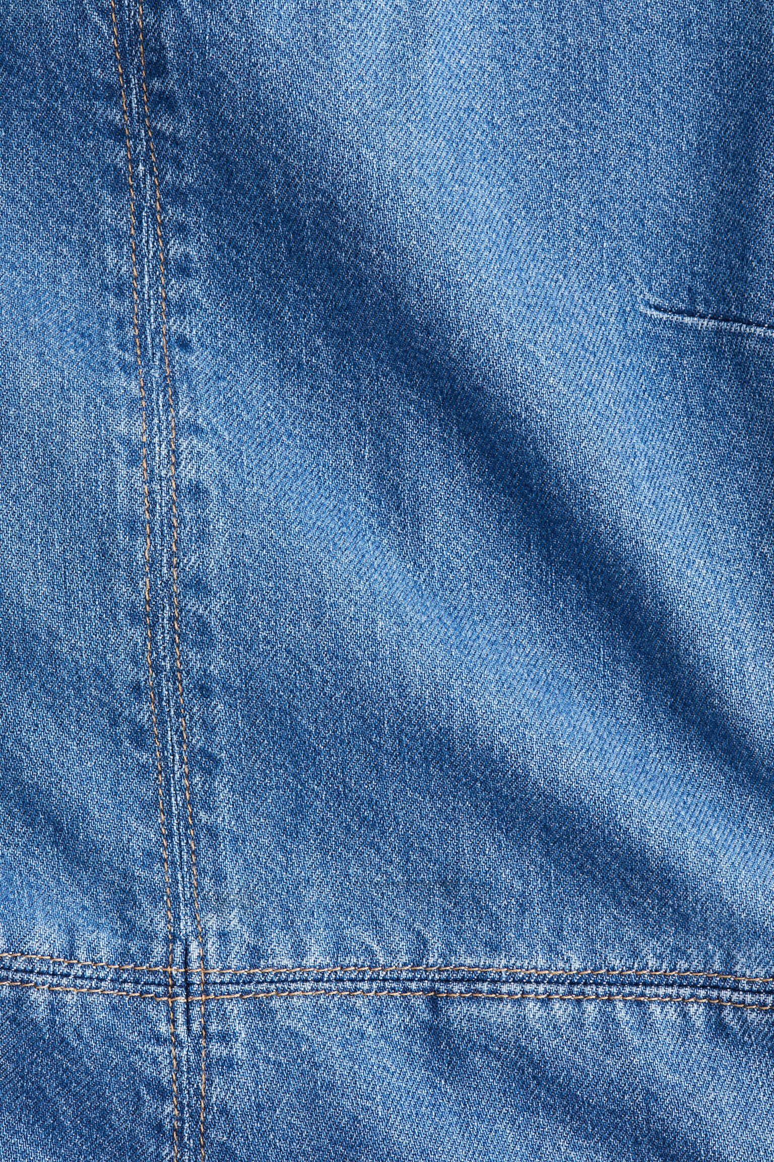 Belted denim playsuit - Denim blue/Dark denim blue - 5