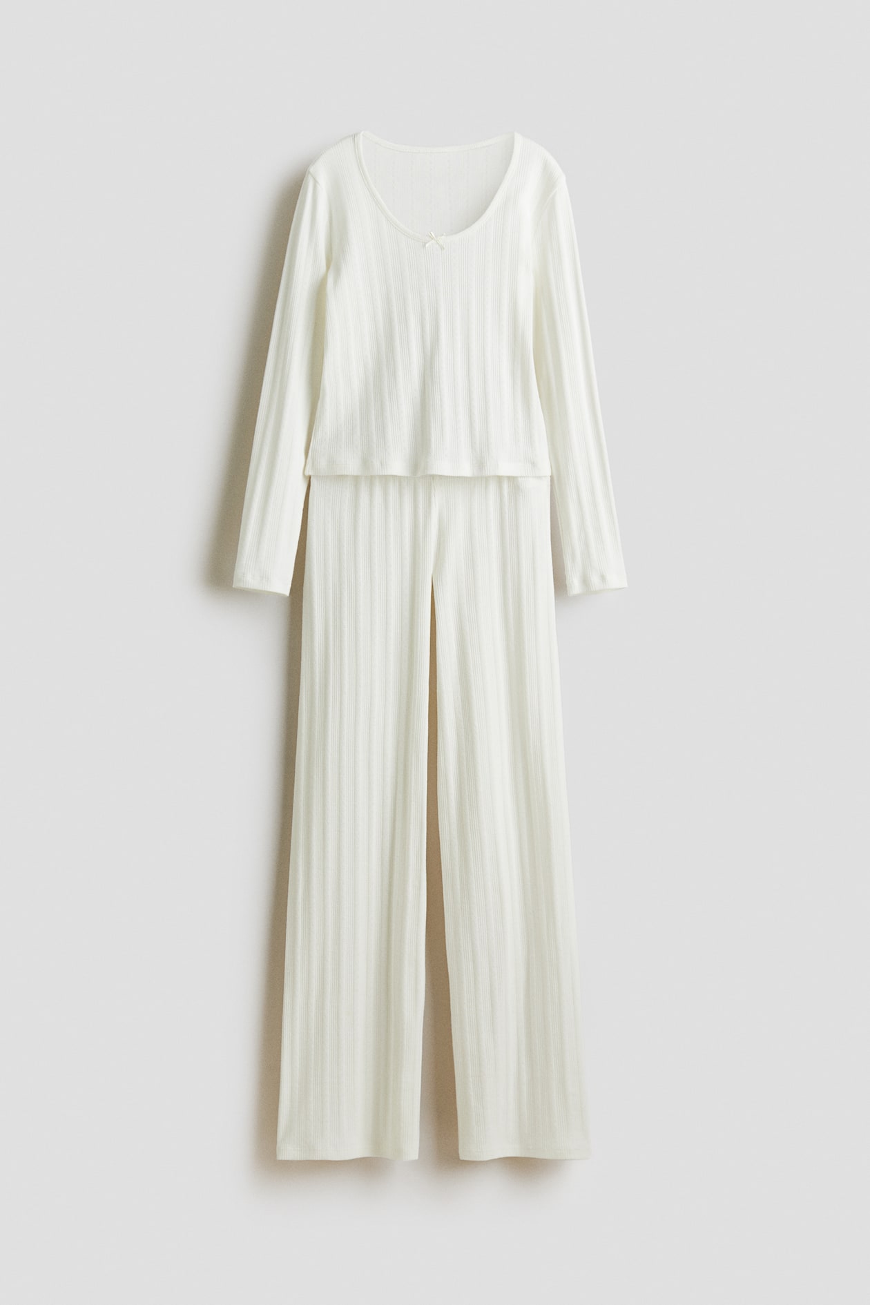 Pyjama en pointelle de coton