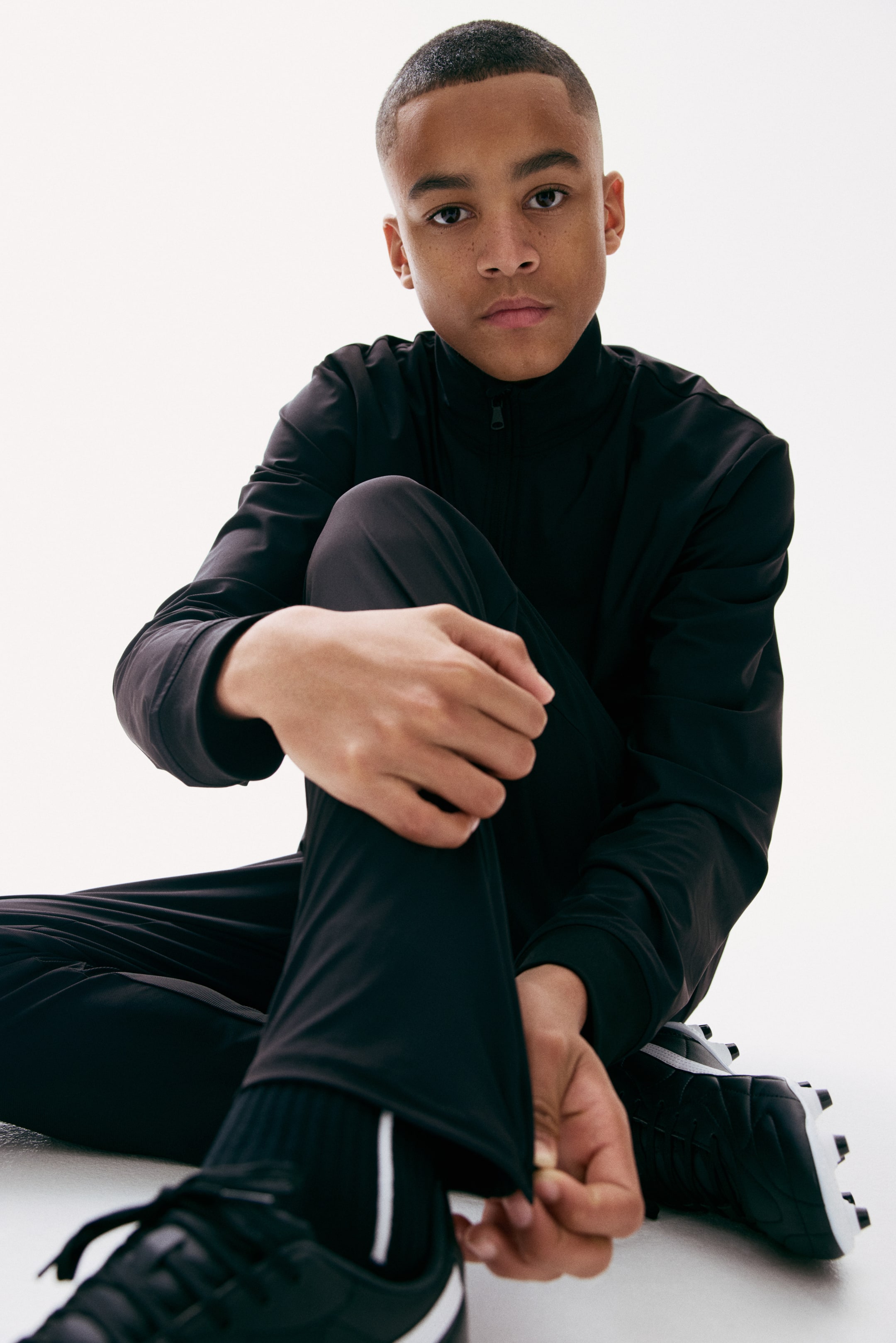 Ampliar la imagen: Football trousers with DryMove™ - Negro - Kids | H&M MX 1