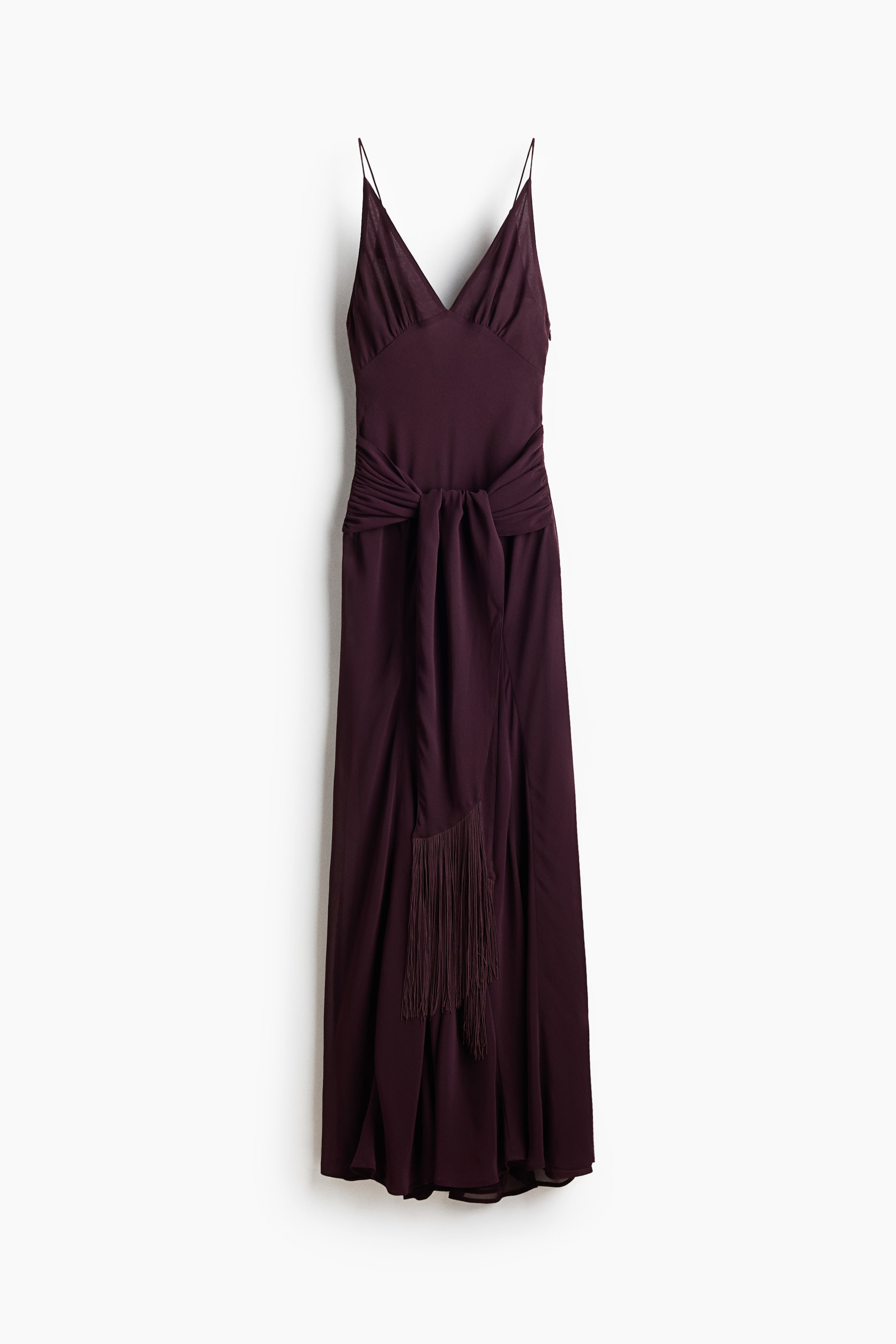 Draped-Panel Strappy Dress