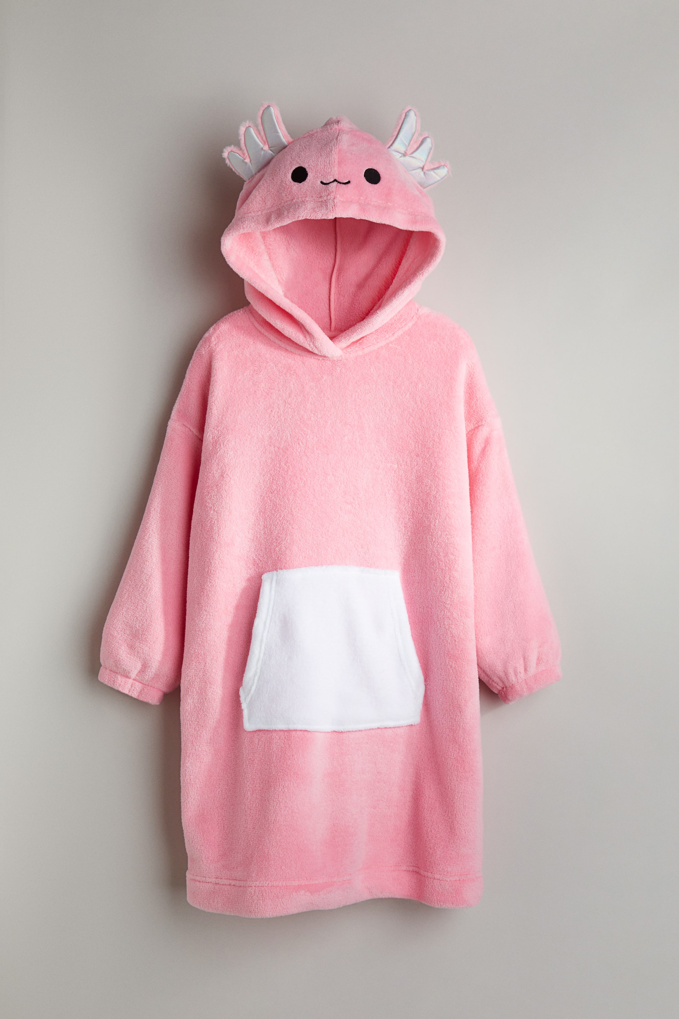 Hooded pile blanket with appliqués - Pink/Squishmallows - Kids | H&M GB