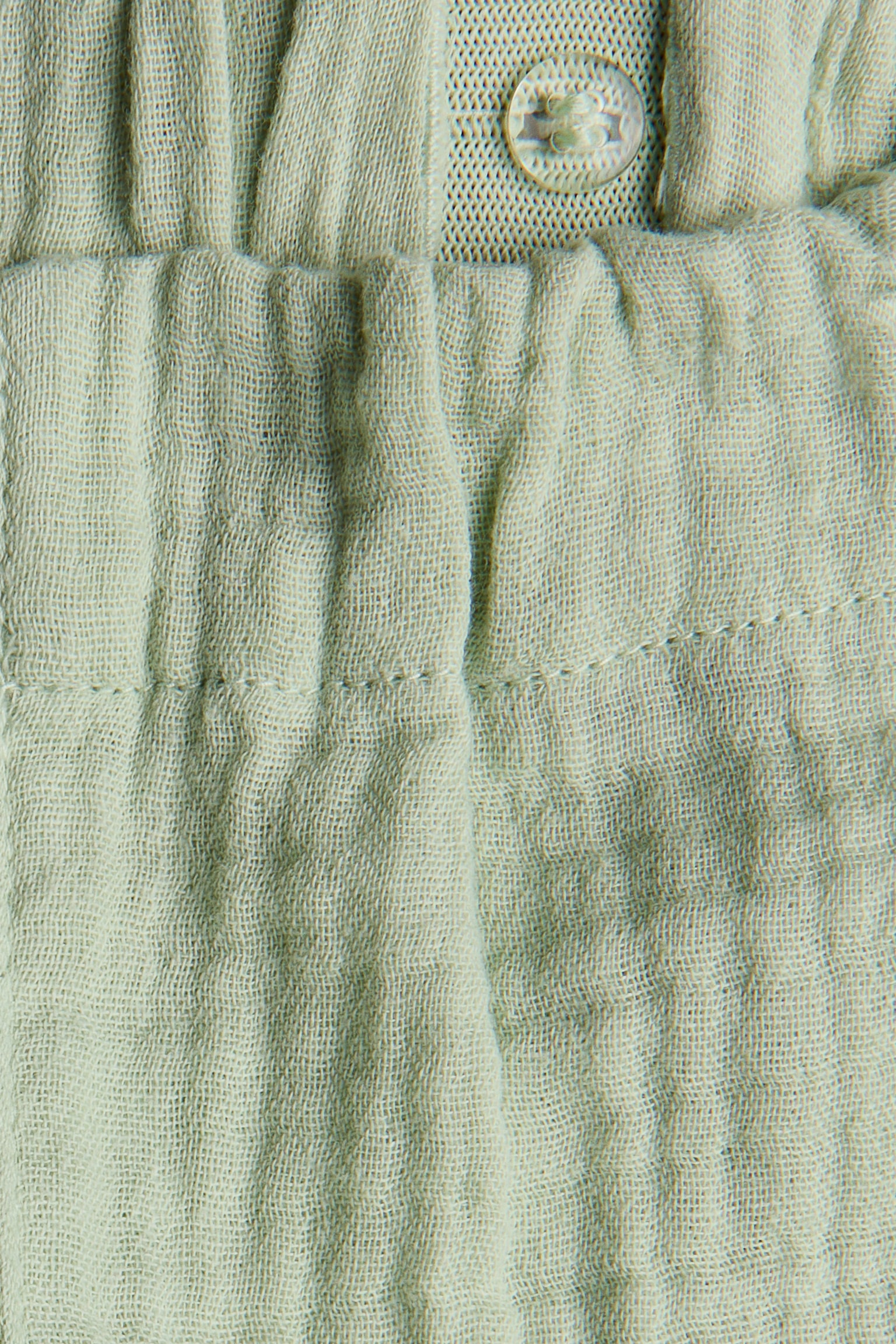 2-Piece Cotton Muslin Set - Light green/White/berries - 3