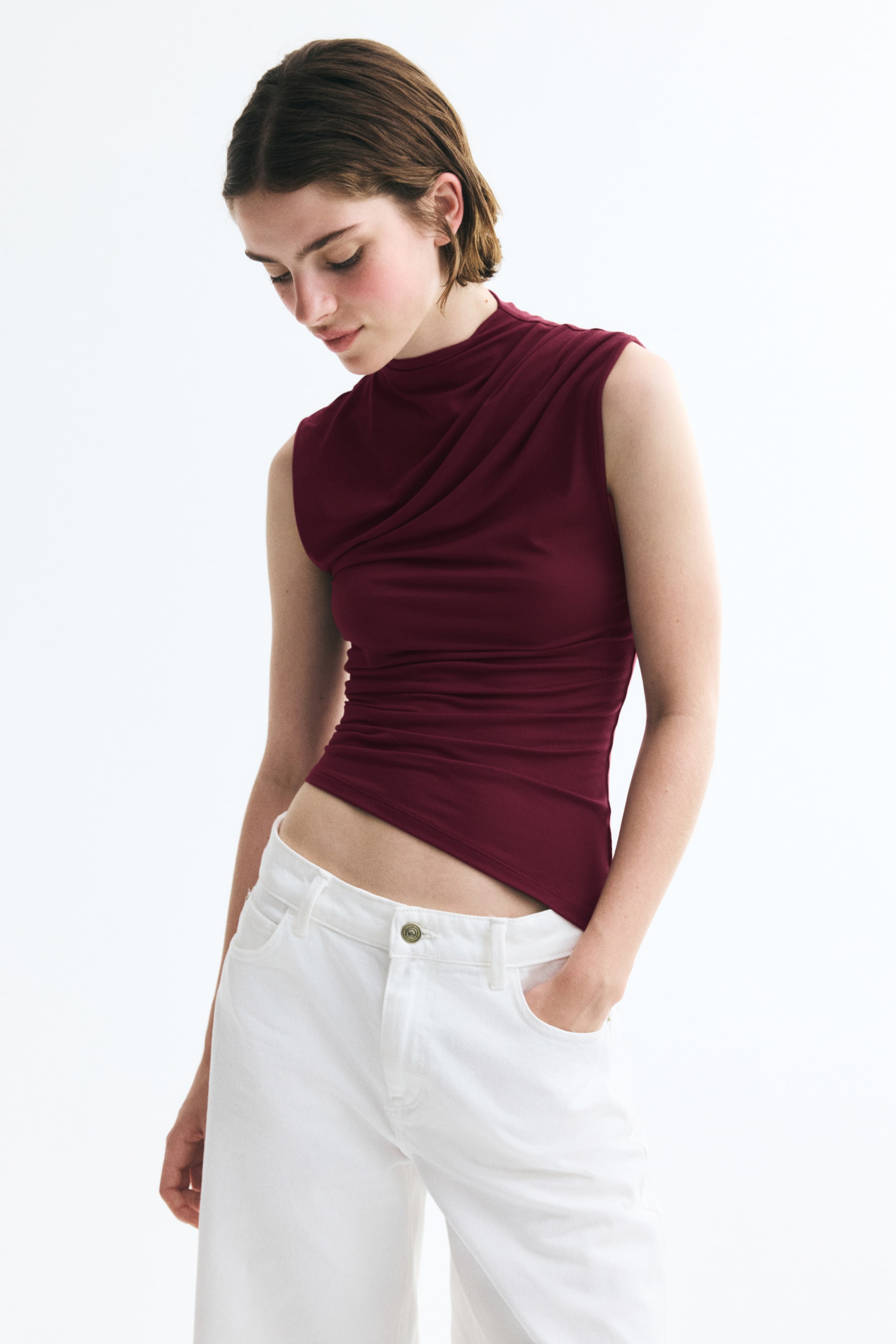 Draped Asymmetric Top