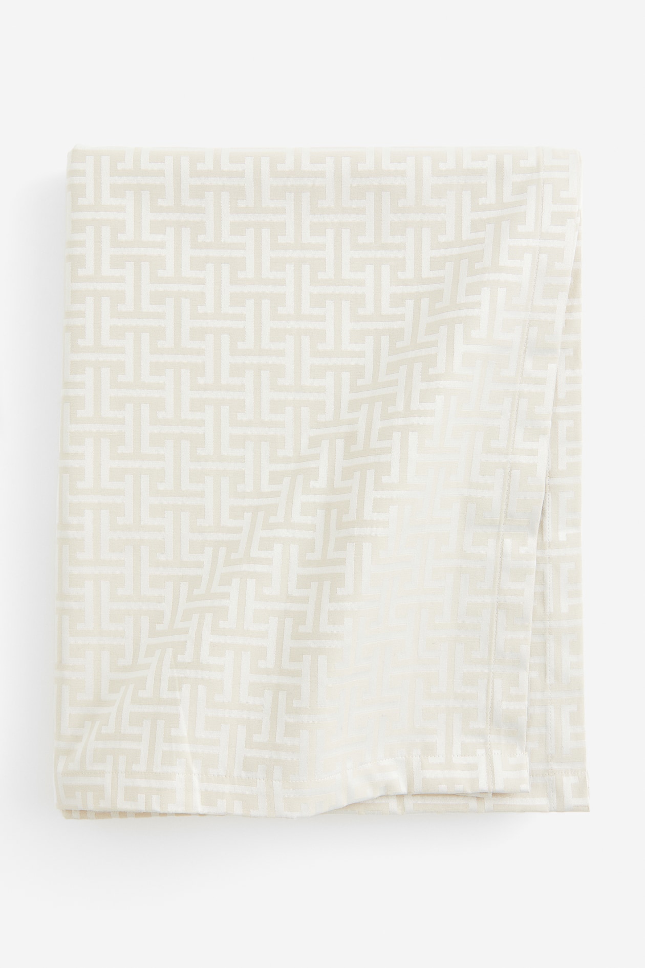 Plain Cotton Blend Tablecloth