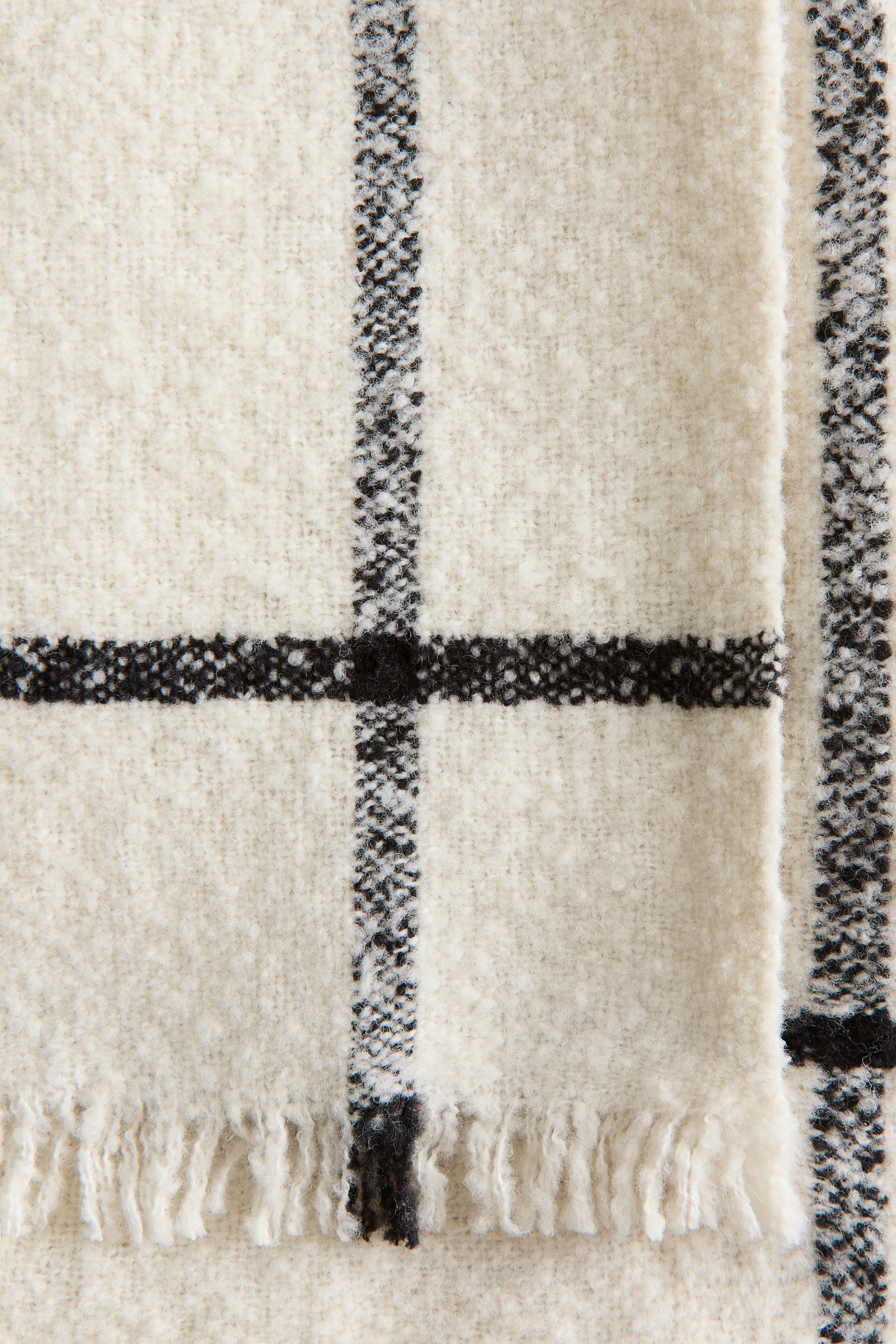 Wool-Blend Bouclé Throw