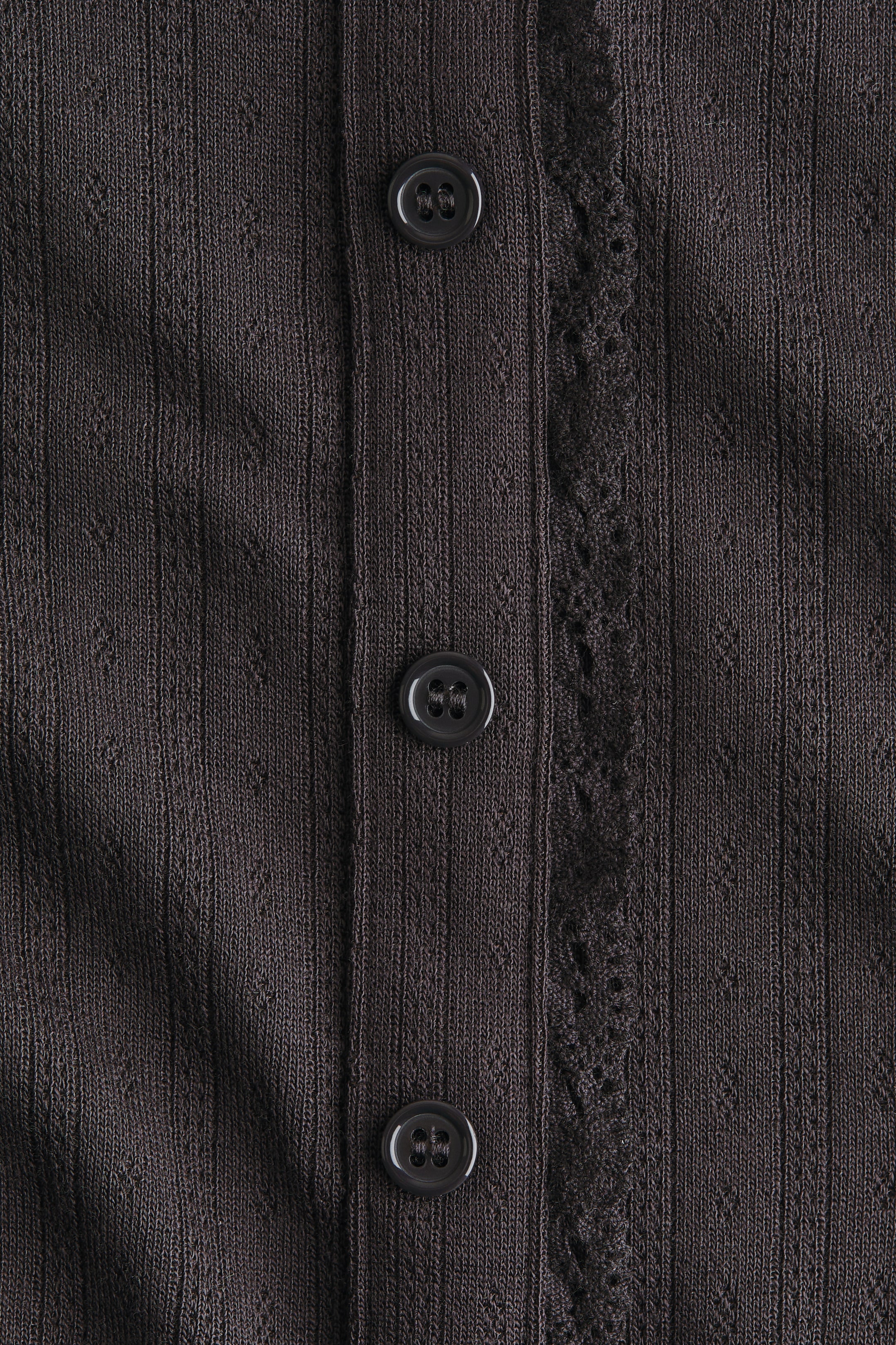 View larger image: Lace-trimmed top - Dark grey - Ladies | H&M IN 5