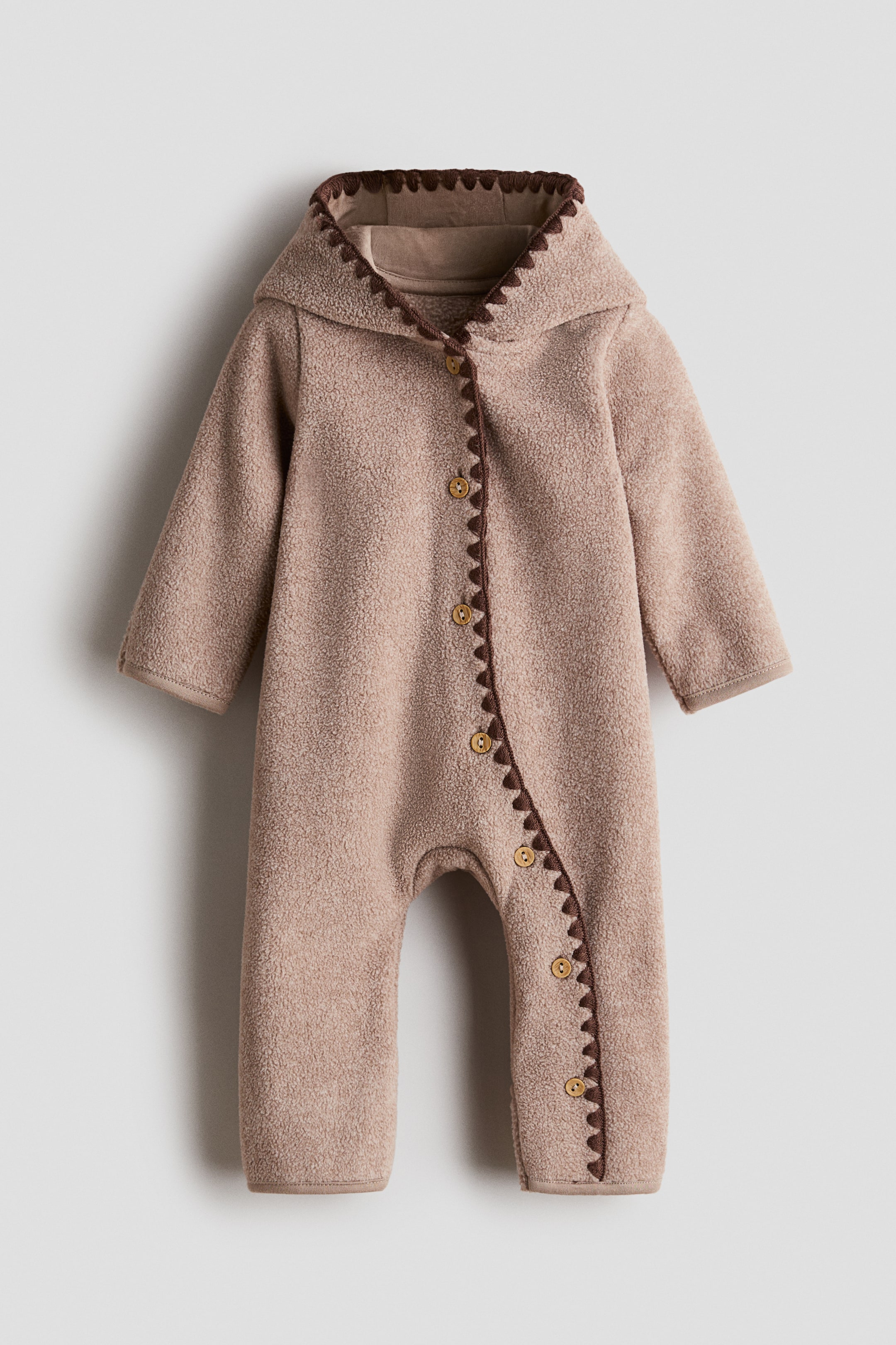 Größeres Bild ansehen: Overall aus Teddyfleece - Beige - Kids | H&M DE 1