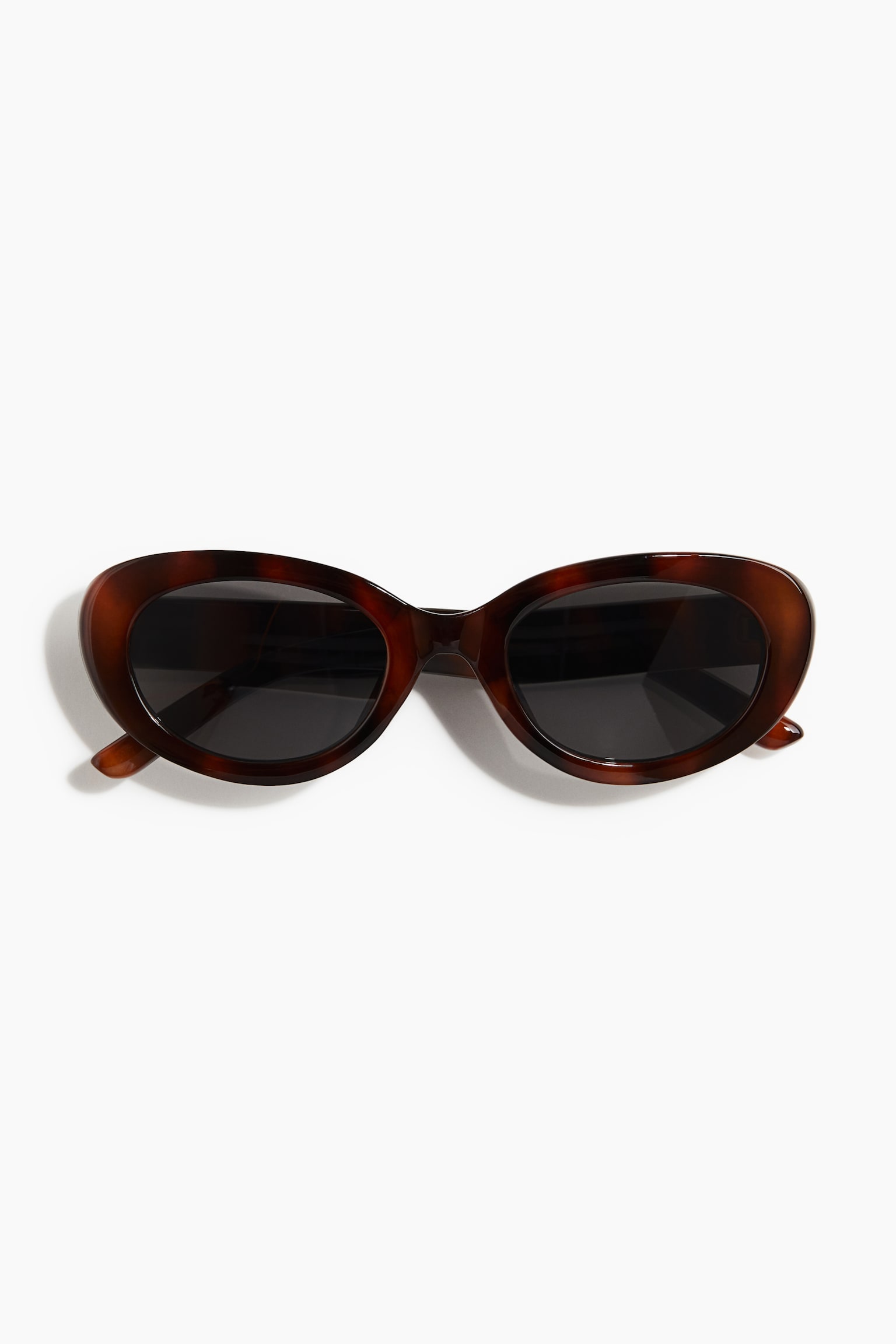 Oval sunglasses - Brown/Tortoiseshell-patterned - 1