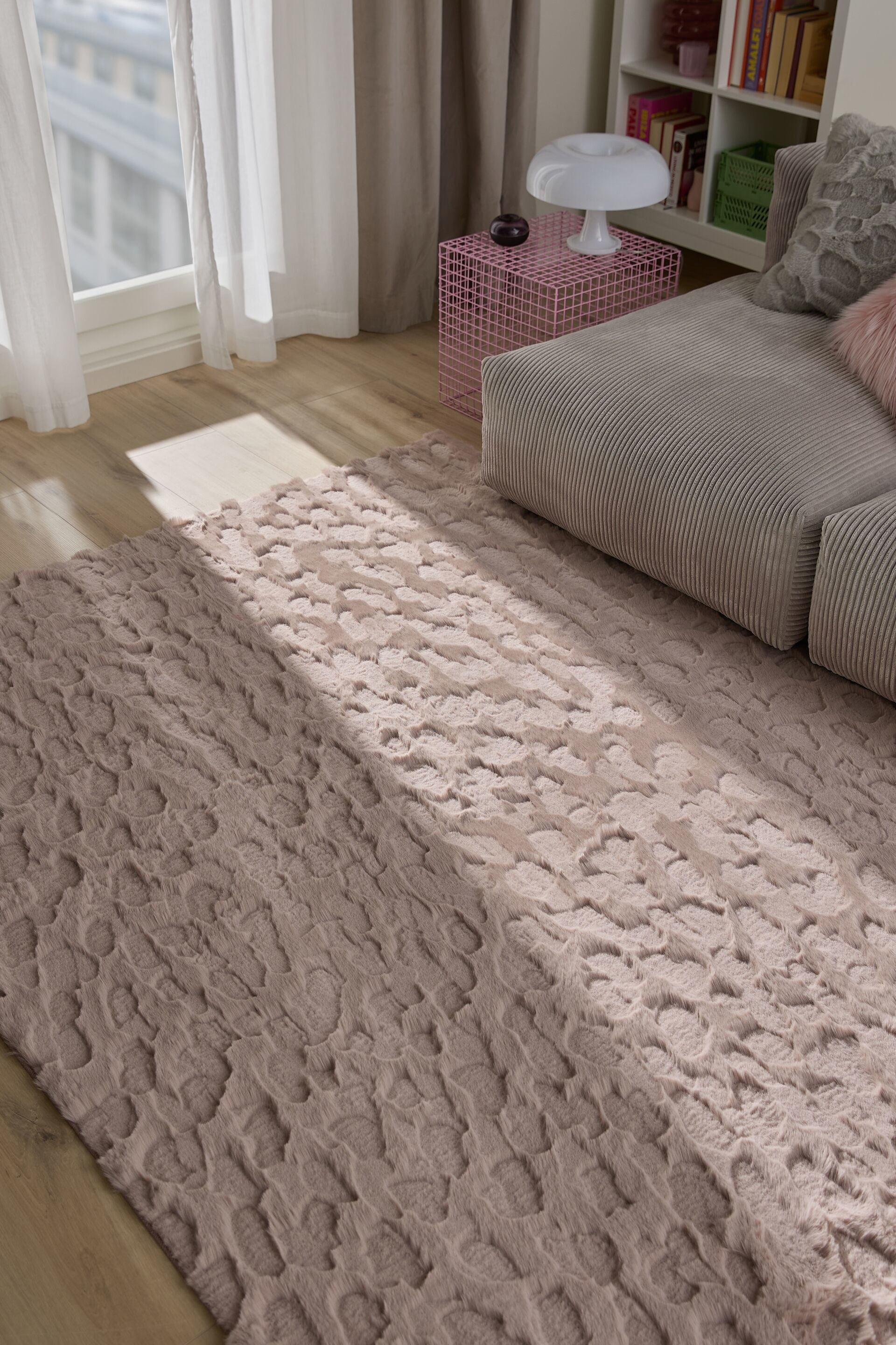 Turkismatto Immy - Vaaleanpunainen/Kerma/Vihreä/Harmaa