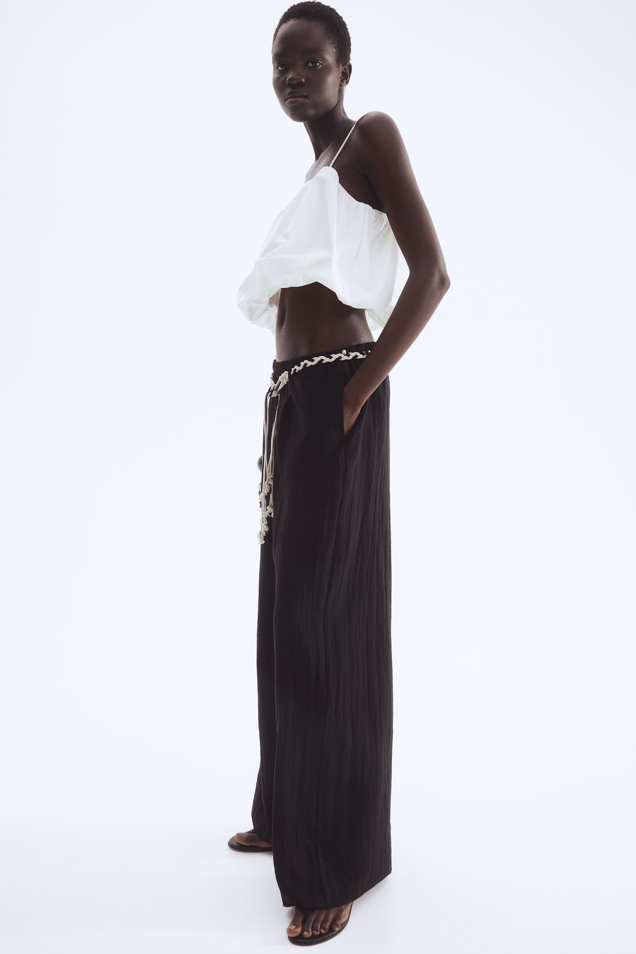 Pants with Macrame Belt - image 3