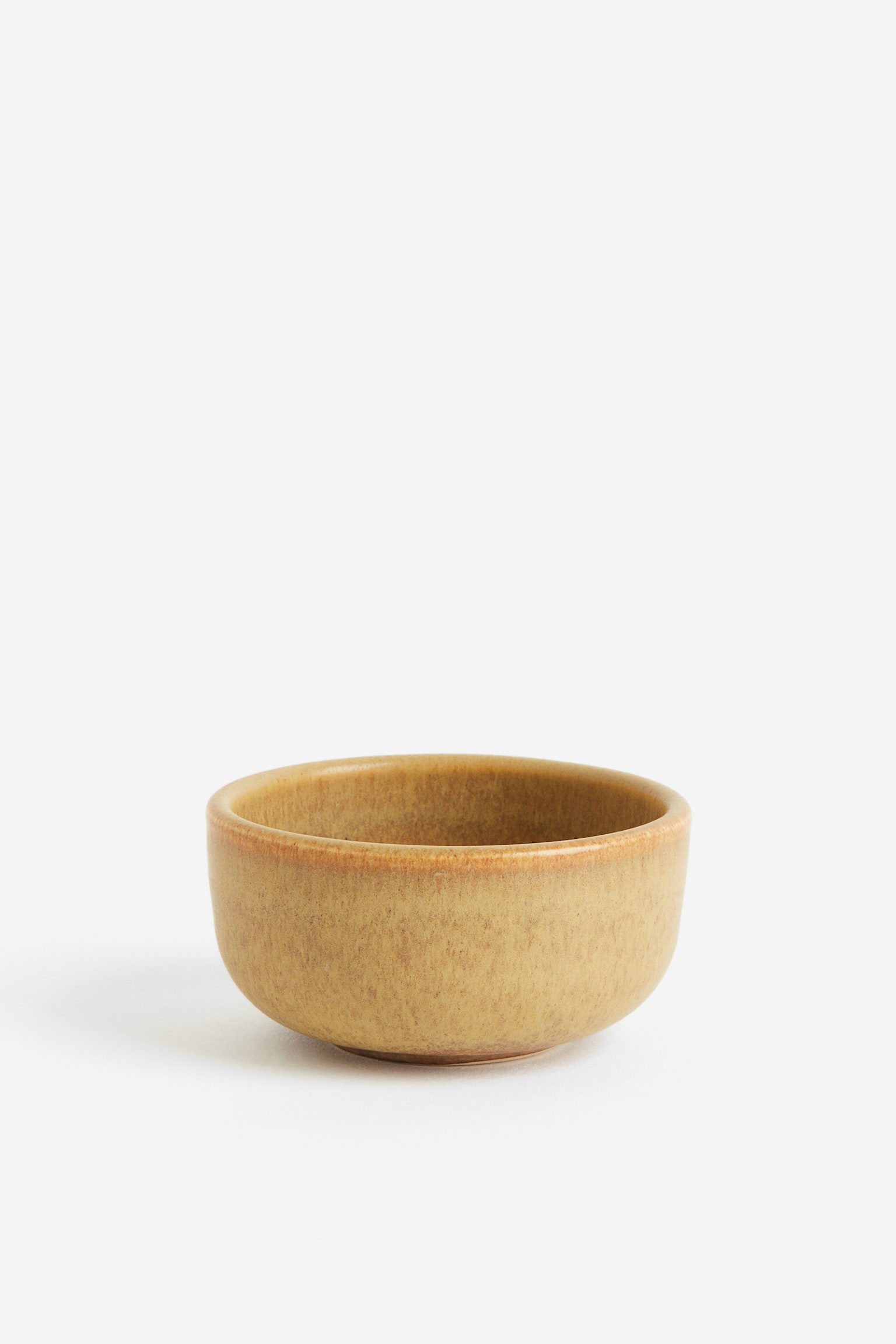 Mini stoneware bowl - Yellow/Dark brown - 1