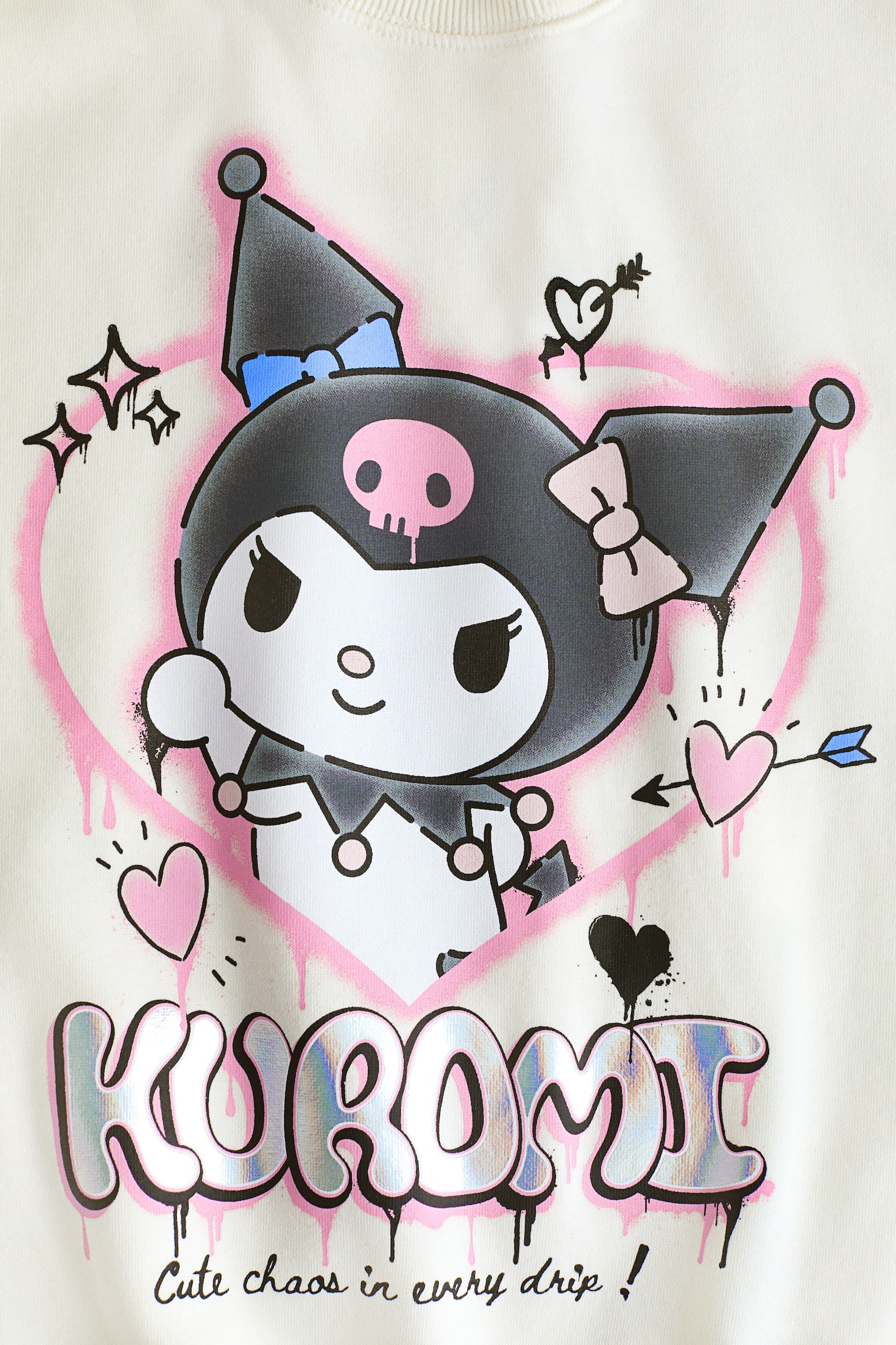 Oversized print-motif sweatshirt - Cream/Kuromi/Dusty turquoise/Snoopy/Dark red/Harry Potter/Grey/Squishmallows/Light blue/Cinnamoroll/Purple/SmileyWorld®/Blue/Lilo & Stitch/White/Lilo & Stitch/Dark grey/Kuromi/Light grey/Kuromi/Light pink/Kuromi - 2