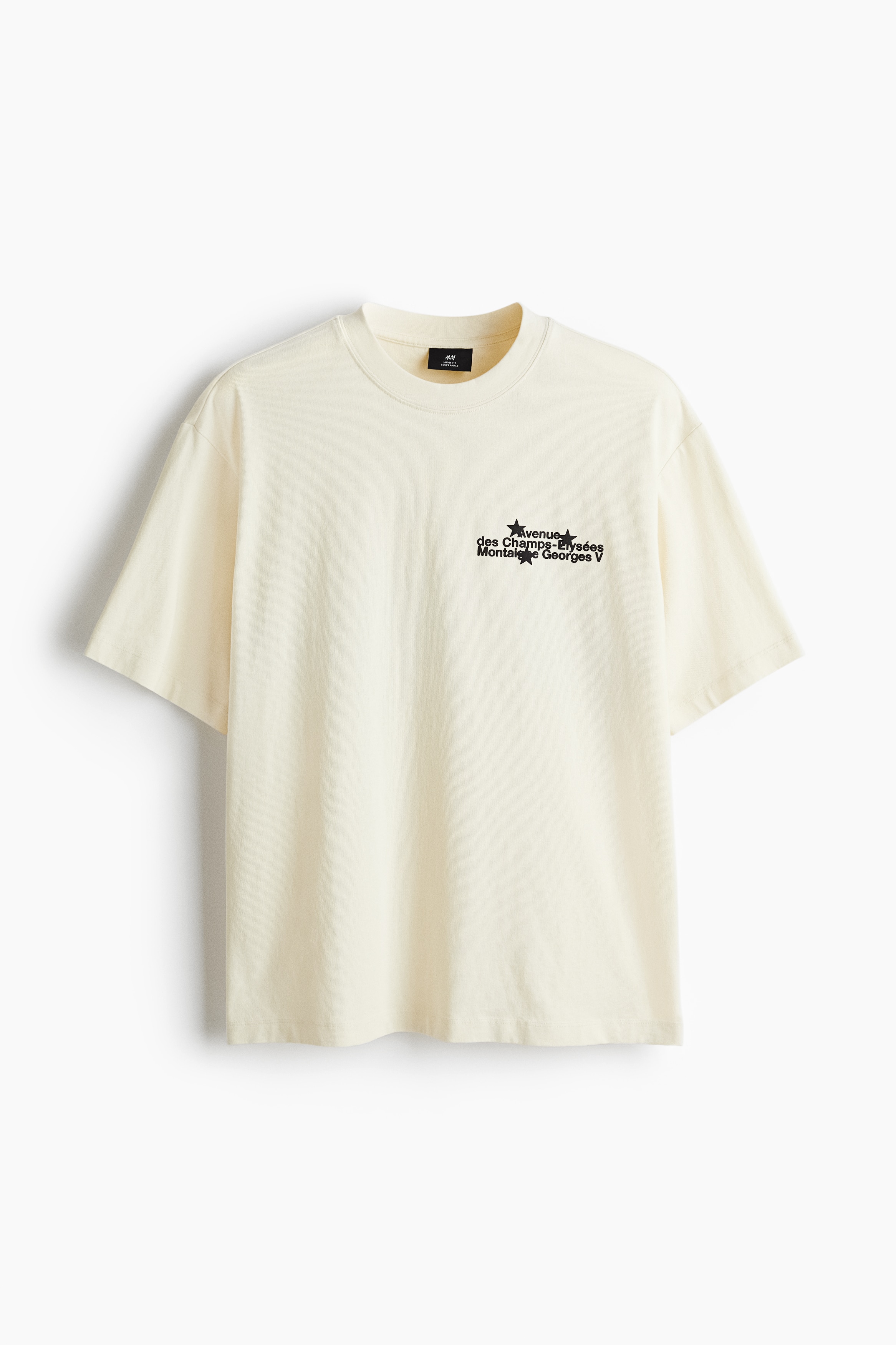 Loose Fit Washed T-shirt - Beige/Avenue/Black/Triangle d'Or/Dark beige/Le Triangle d'Or