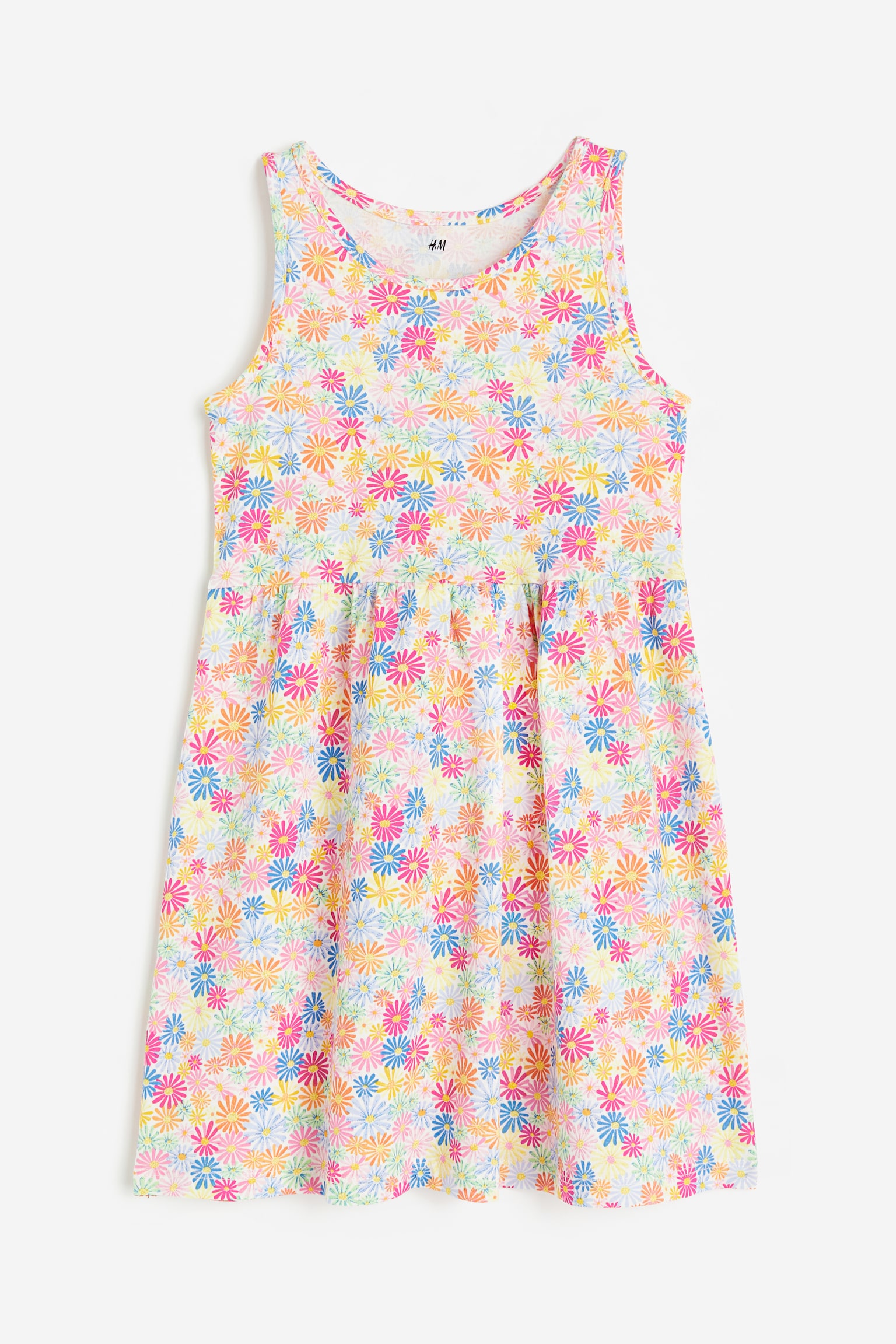 Patterned cotton dress - White/Floral/Powder pink/Bows/Dark grey/Bows/Pink/Unicorns/Light pink/Patterned/Light blue/Dogs/Pink/Floral/White/Floral/White/Spotted/Light pink/Gradient/Light pink/Floral/White/Ice lollies/Light purple/Unicorns/White/Hearts/Light purple/Butterflies - 1