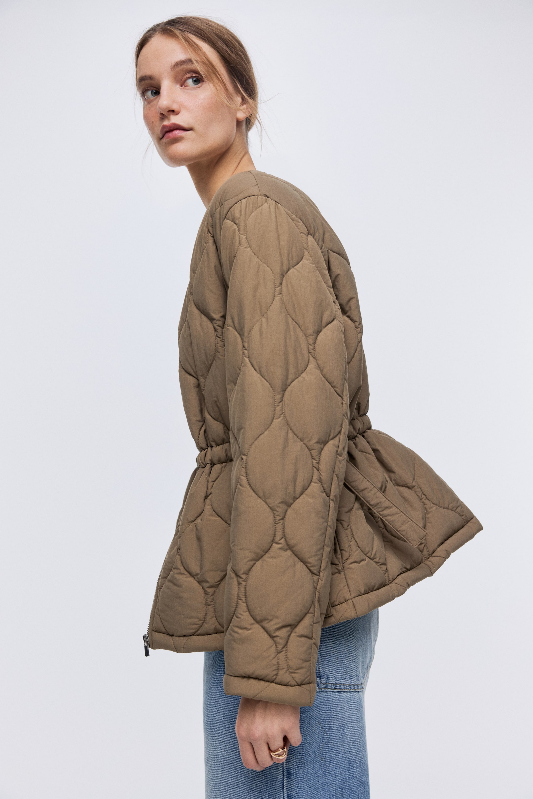 View larger image: THERMOLITE® Quilted jacket - Mole - Ladies | H&M GB 4